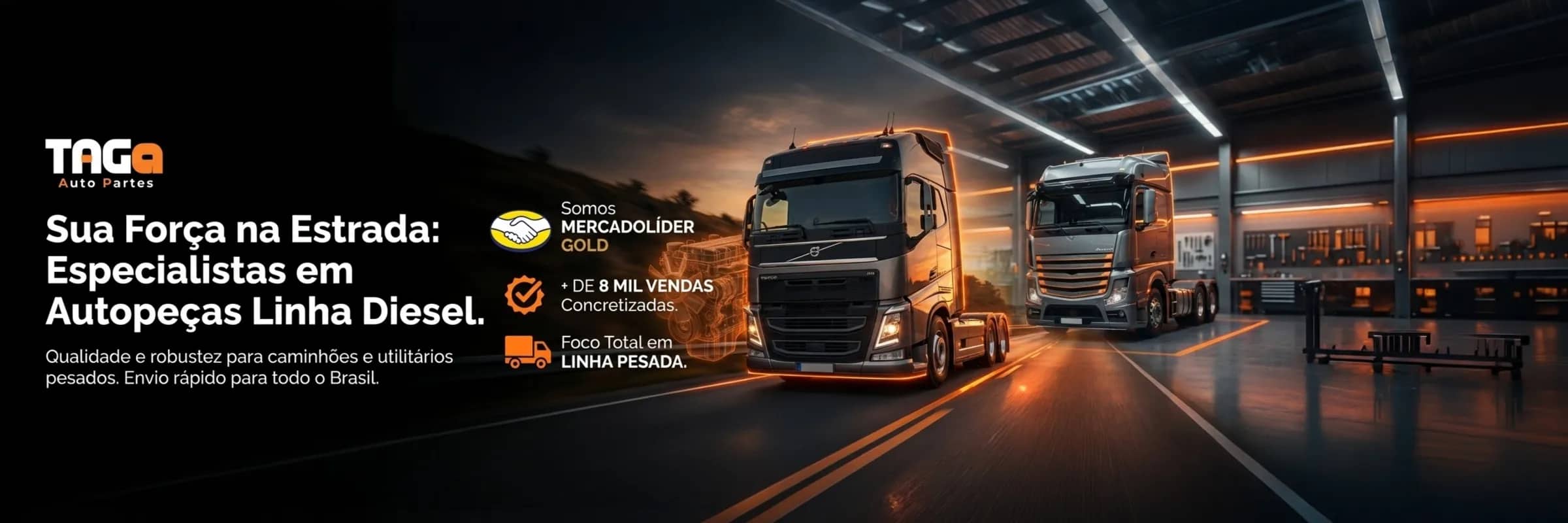 Acessórios para caminhão e peças para caminhão - TAGA Autopartes