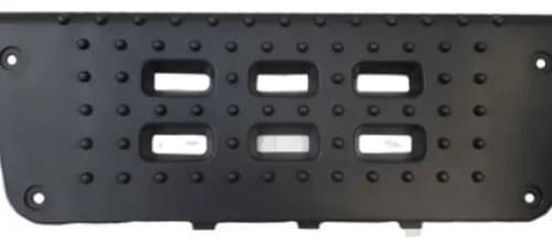 TAPETE PLASTICO SUPERIOR ESTRIBO LD PRETO - VWS012P - Imagem 1