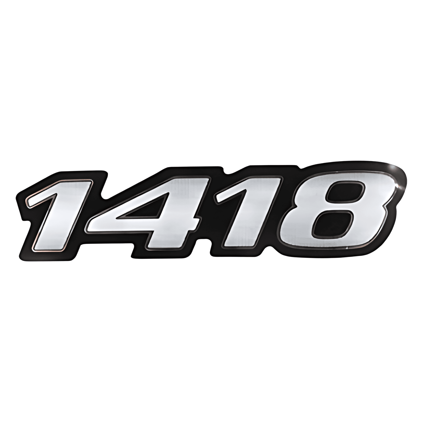 EMBLEMA LATERAL LISO RESINADO 1418 - MB1418