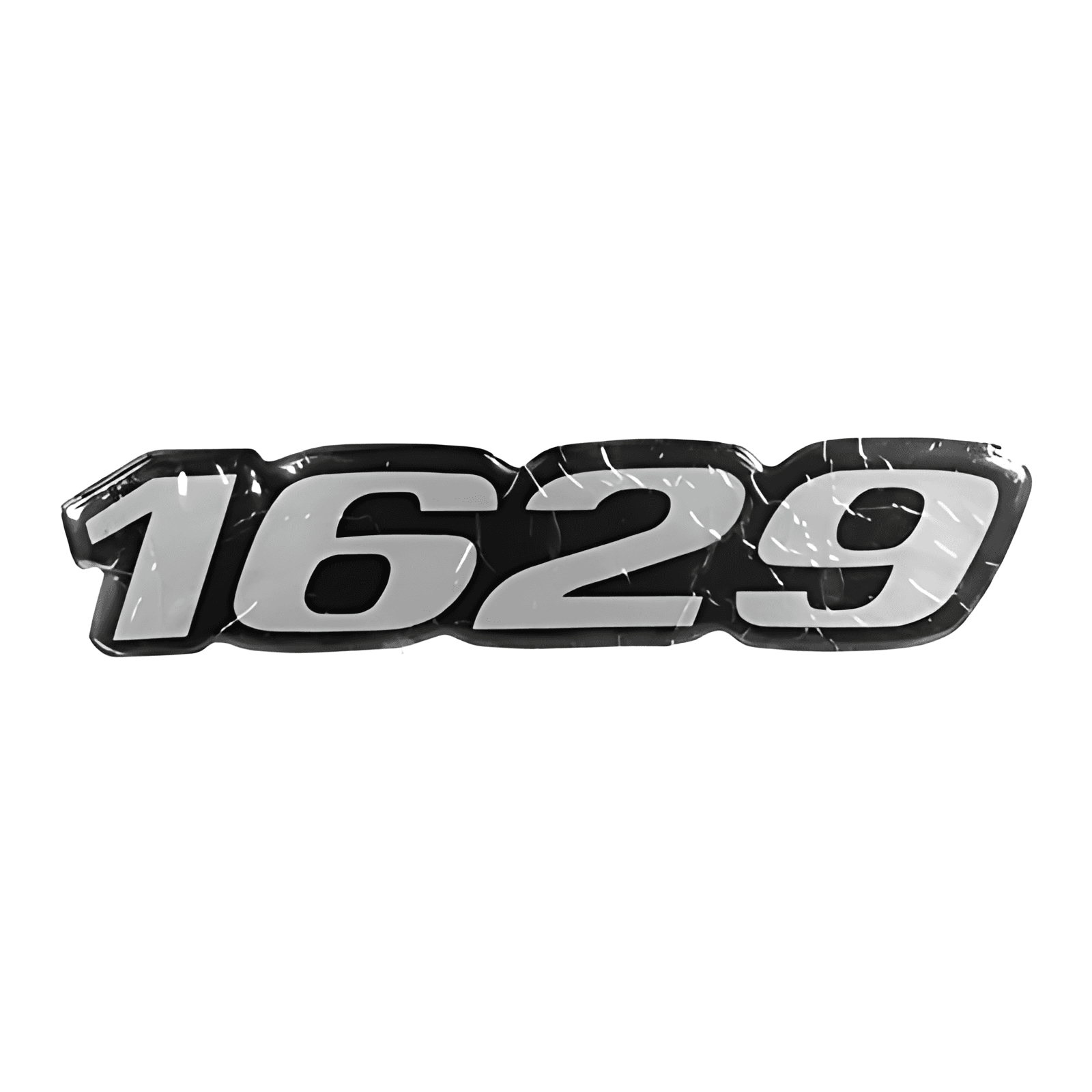 EMBLEMA LATERAL RESINADO LISO 1629 - MB1629