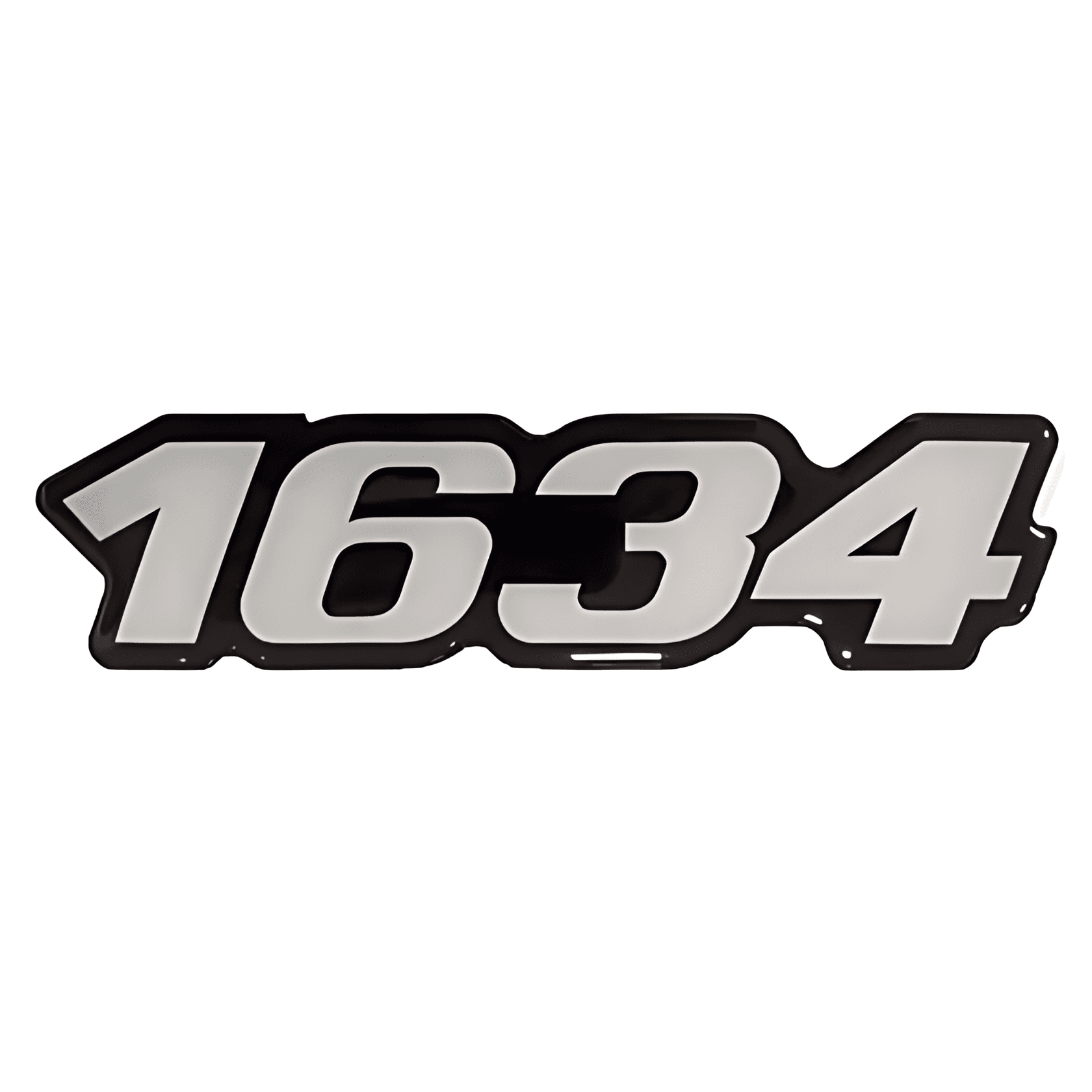 EMBLEMA LATERAL LISO RESINADO 1634 - MB1634