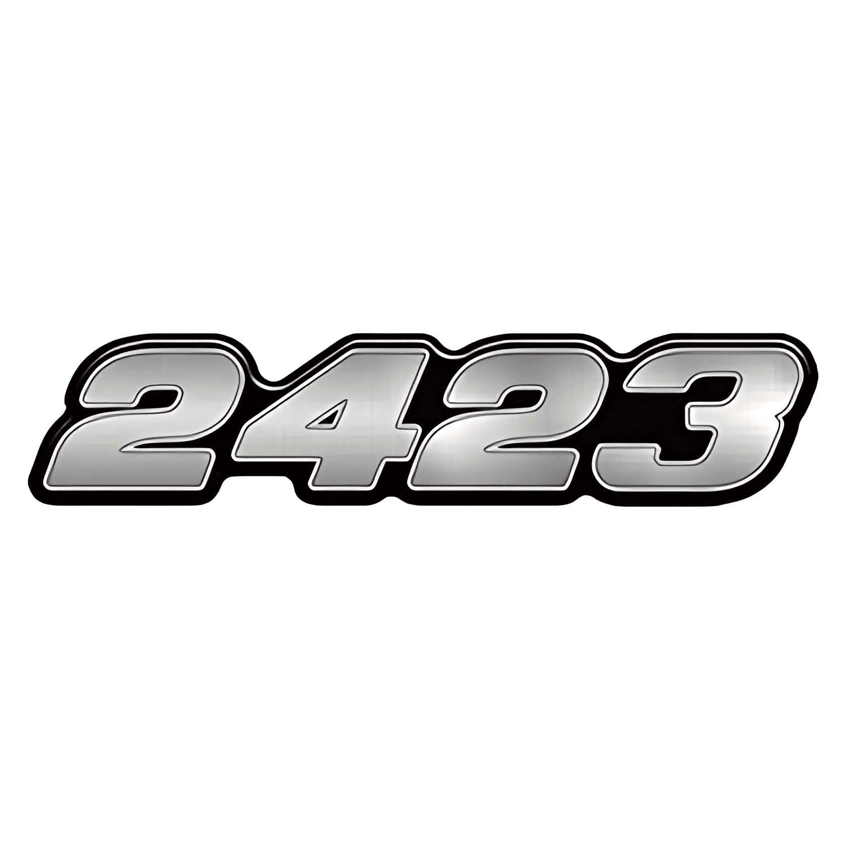 EMBLEMA LATERAL LISO RESINADO 2423 - MB2423
