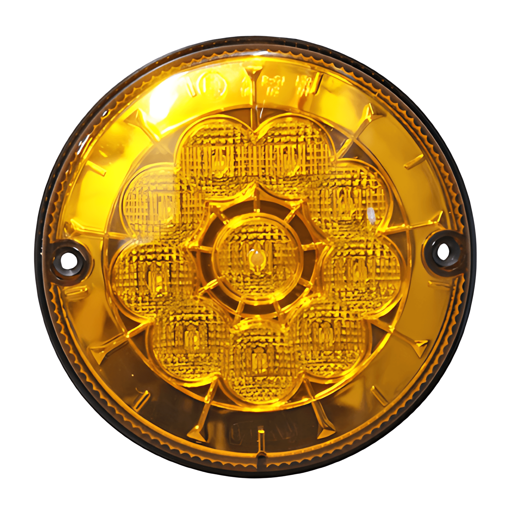 LANTERNA TRASEIRA AMBAR 10 LED 24V 125MM - ML2306
