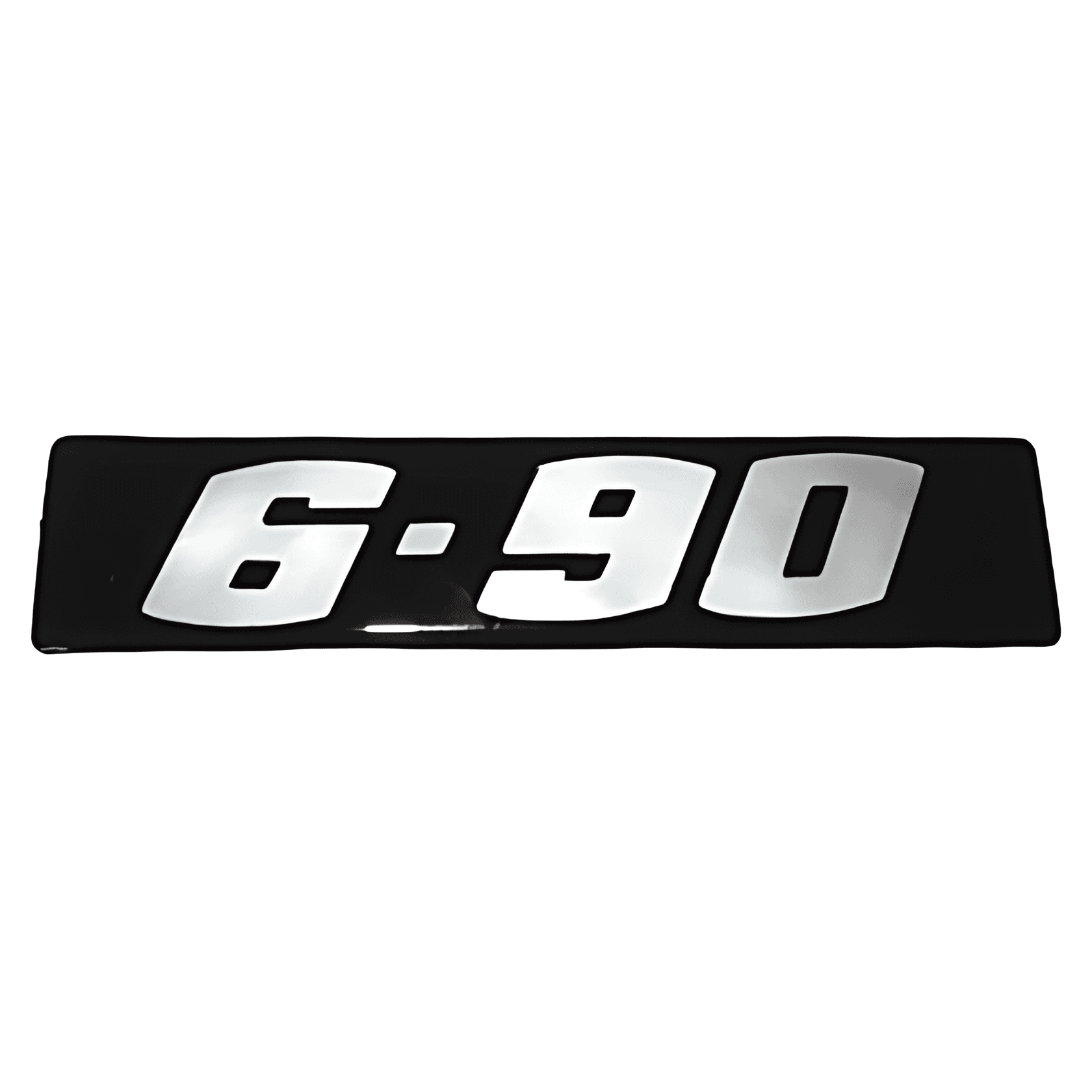 EMBLEMA ADESIVO LATERAL PRETO ( 6.80 ) - T06853687