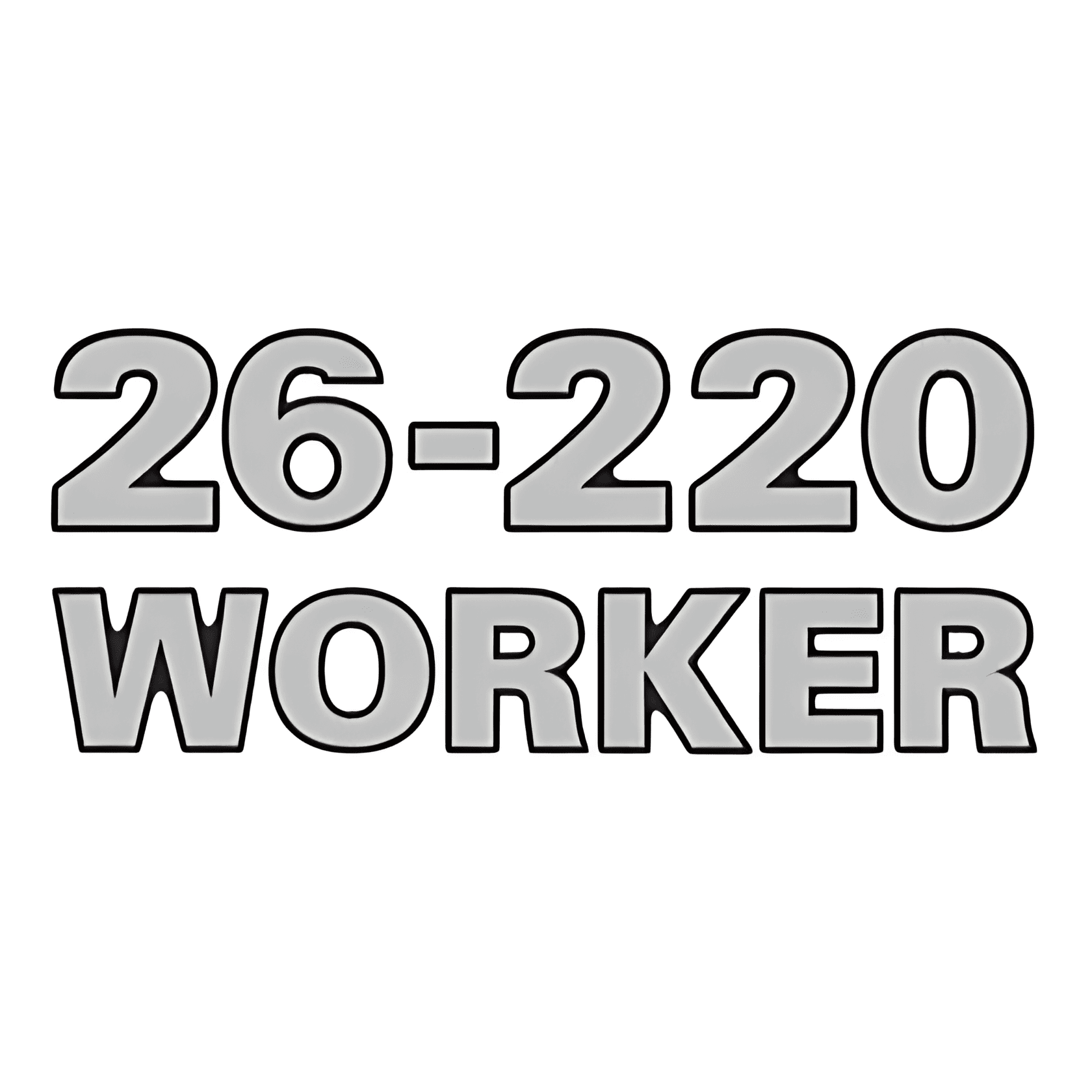EMBLEMA LATERAL CRISTAL 26220 WORKER - VW26220