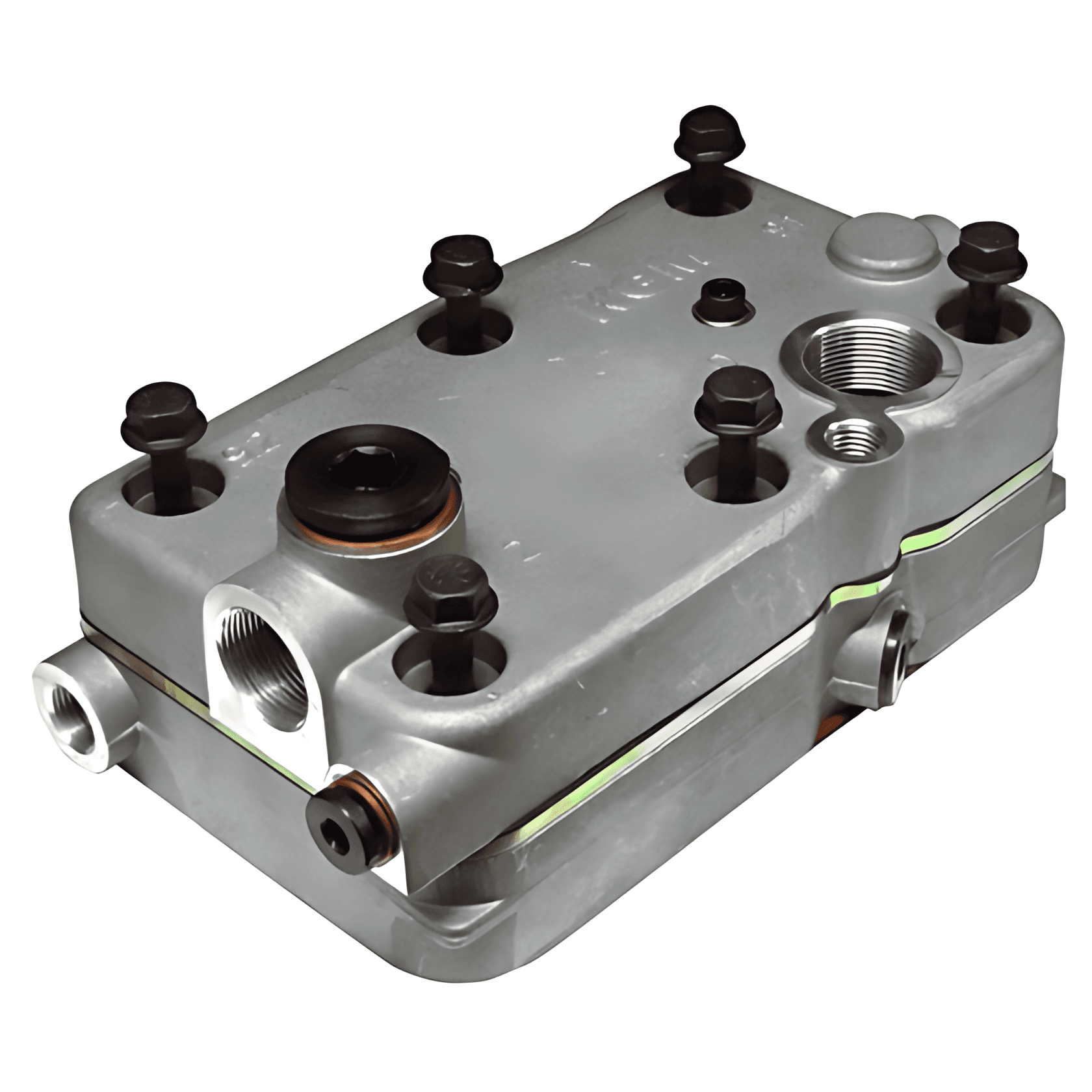 CONJUNTO CABECOTE COMPRESSOR MBB AXOR OM457 2CIL. - 0011302515