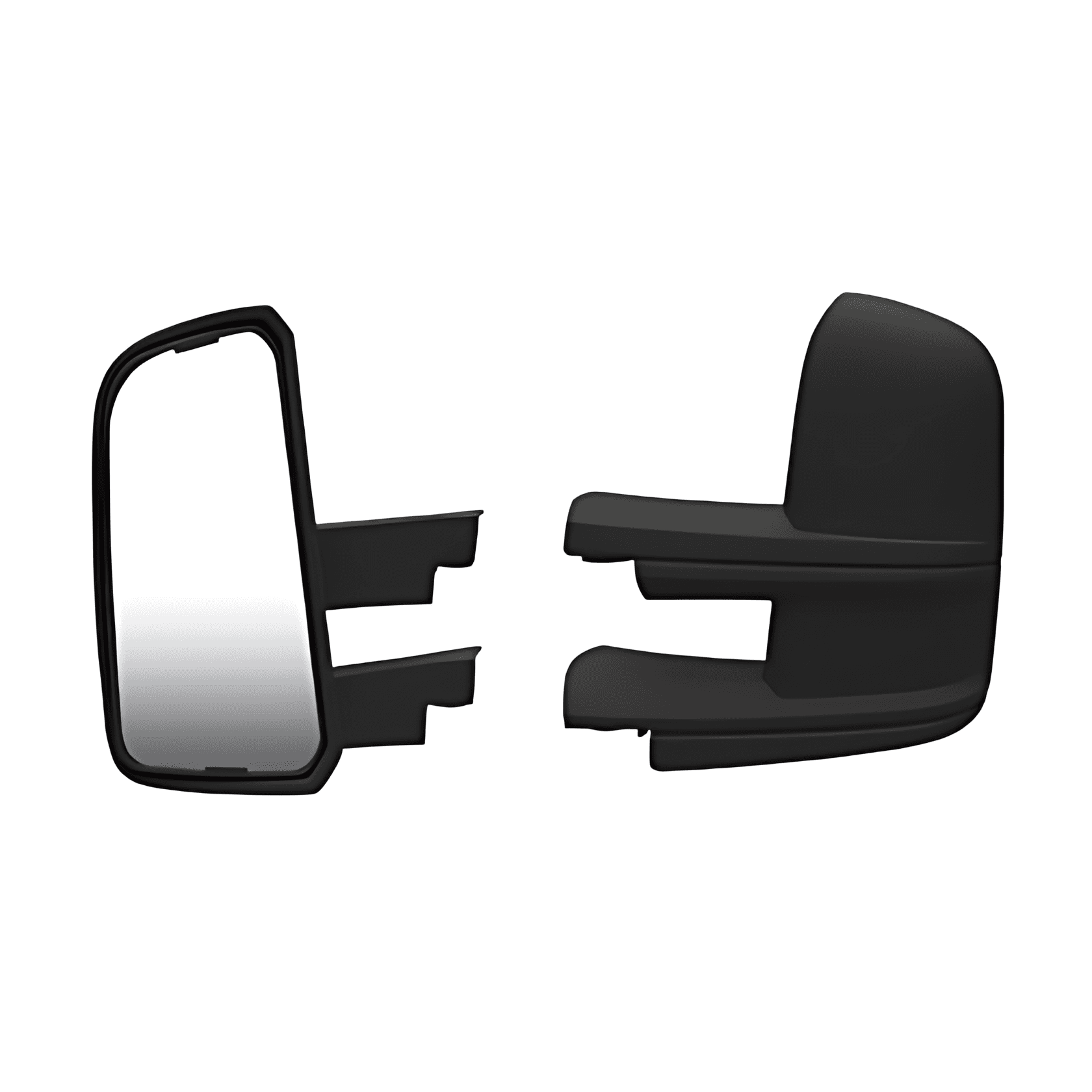 CONJUNTO ESPELHO RETROVISOR LE MANUAL INTEIRICO PLANO ( BRACO LONGO ) - 23B857513B