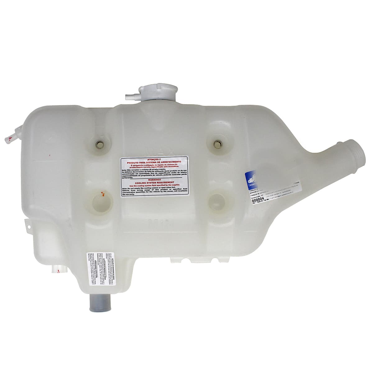 RESERVATORIO DAGUA RADIADOR VW 7100/7110/8120/8150 | AGRALE VOLARE A5/A6/A8/W8 (TAMPA ROSCA NA LATERAL T75121484 E ENCAIXE SUPEIOR TJG121483) - 000004.48