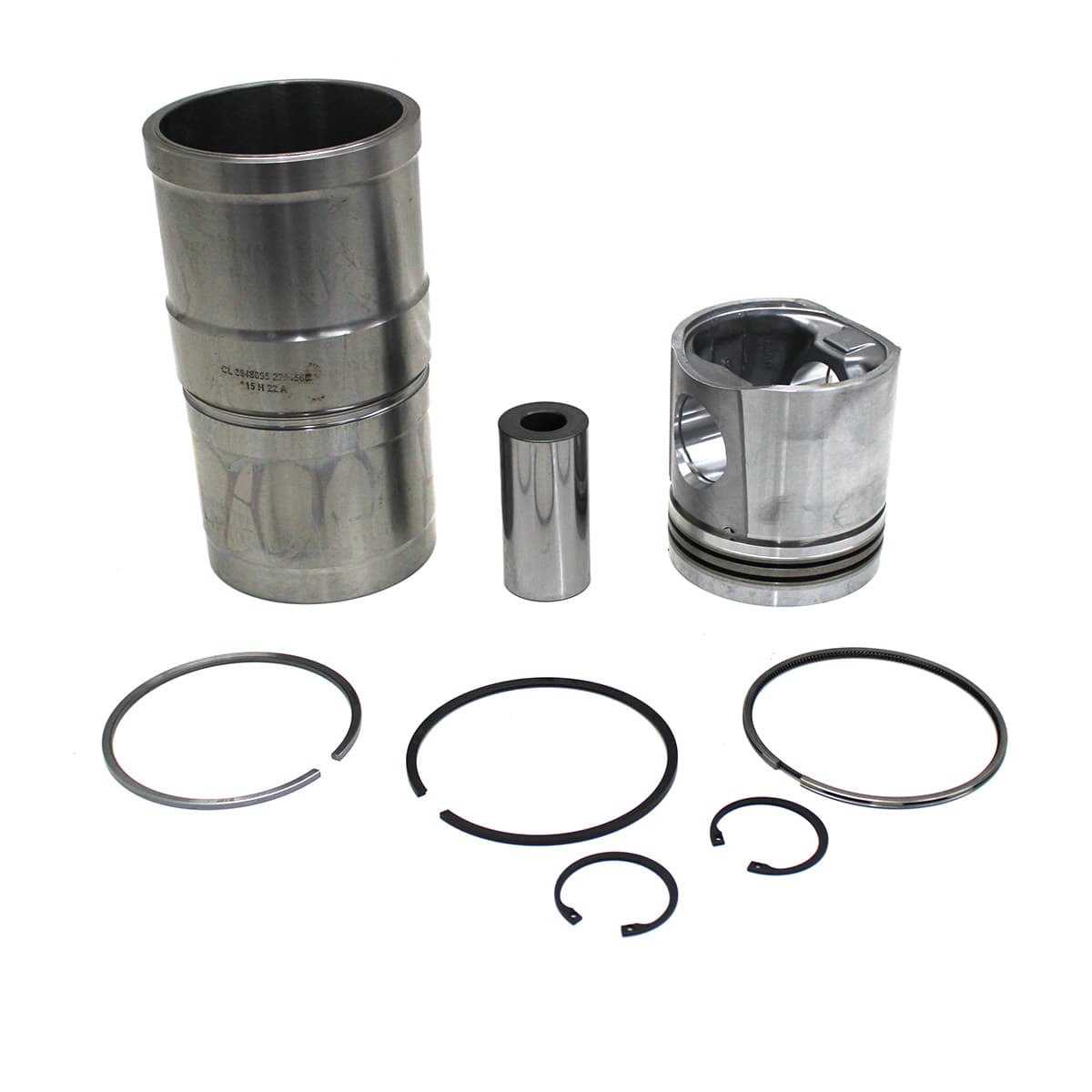 KIT PISTAO/CAMISA/ANEL/PINO/TRAVA MOTOR CUMMINS SERIE C 8.3 (COM CAMISA C21900 234,12X130,95MM E PISTAO 3802263/3917707) - K21860
