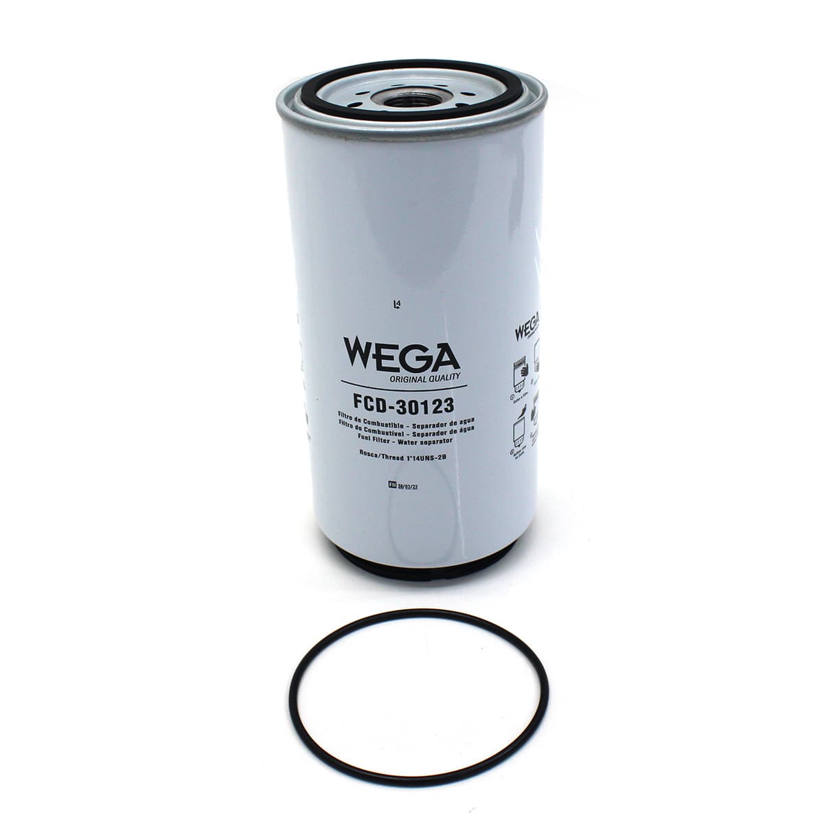 FILTRO DIESEL/RACOR SEPARADOR DAGUA VW (SISTEMA COPO MOVEL) (ROSCA 1-14) - FCD30123