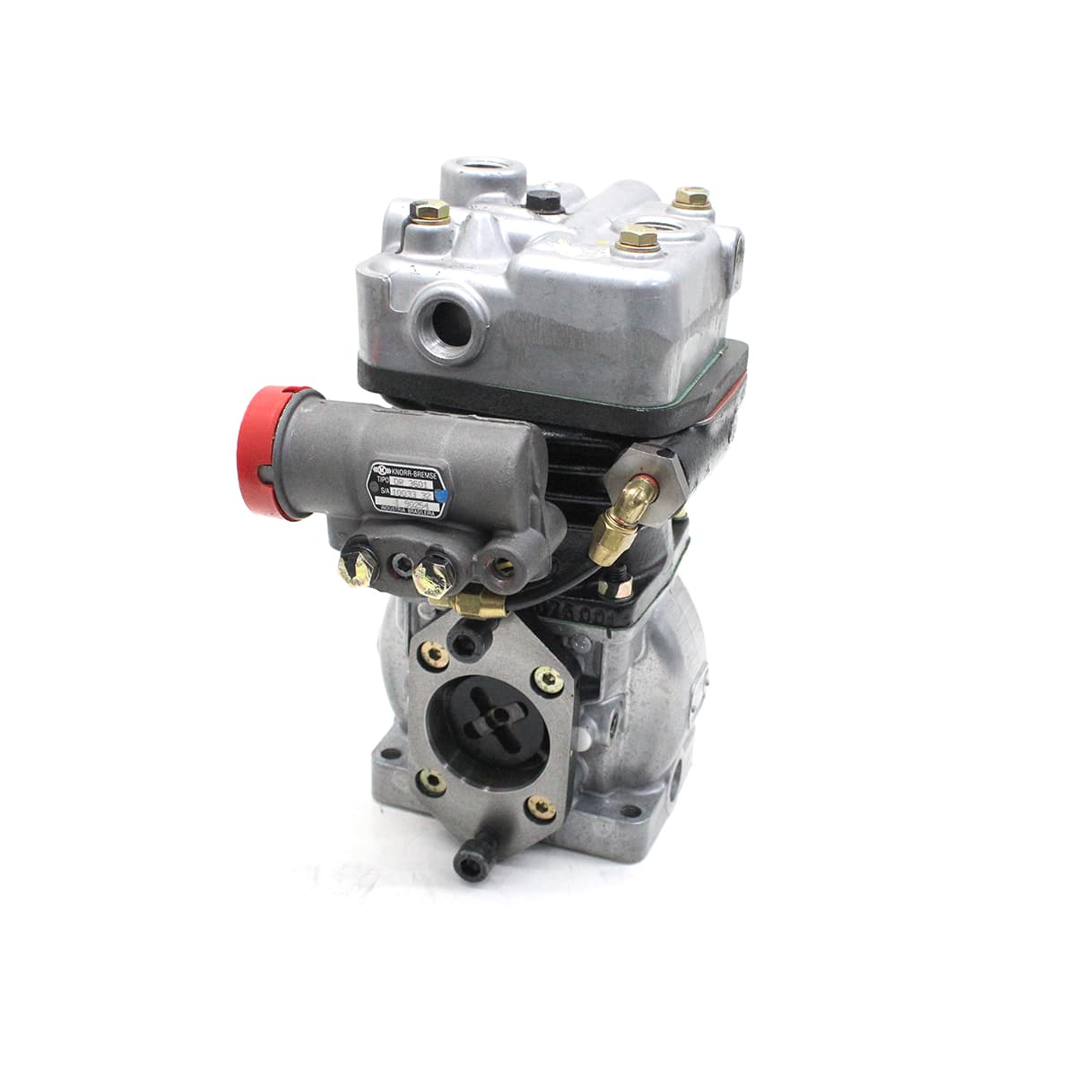 COMPRESSOR AR PADRAO KNORR LK38 VW (COM ACOPLAMENTO PARA BOMBA HIDRAULICA) MOTOR MWM 229/6 (GOVERNADO) - 922900510066E