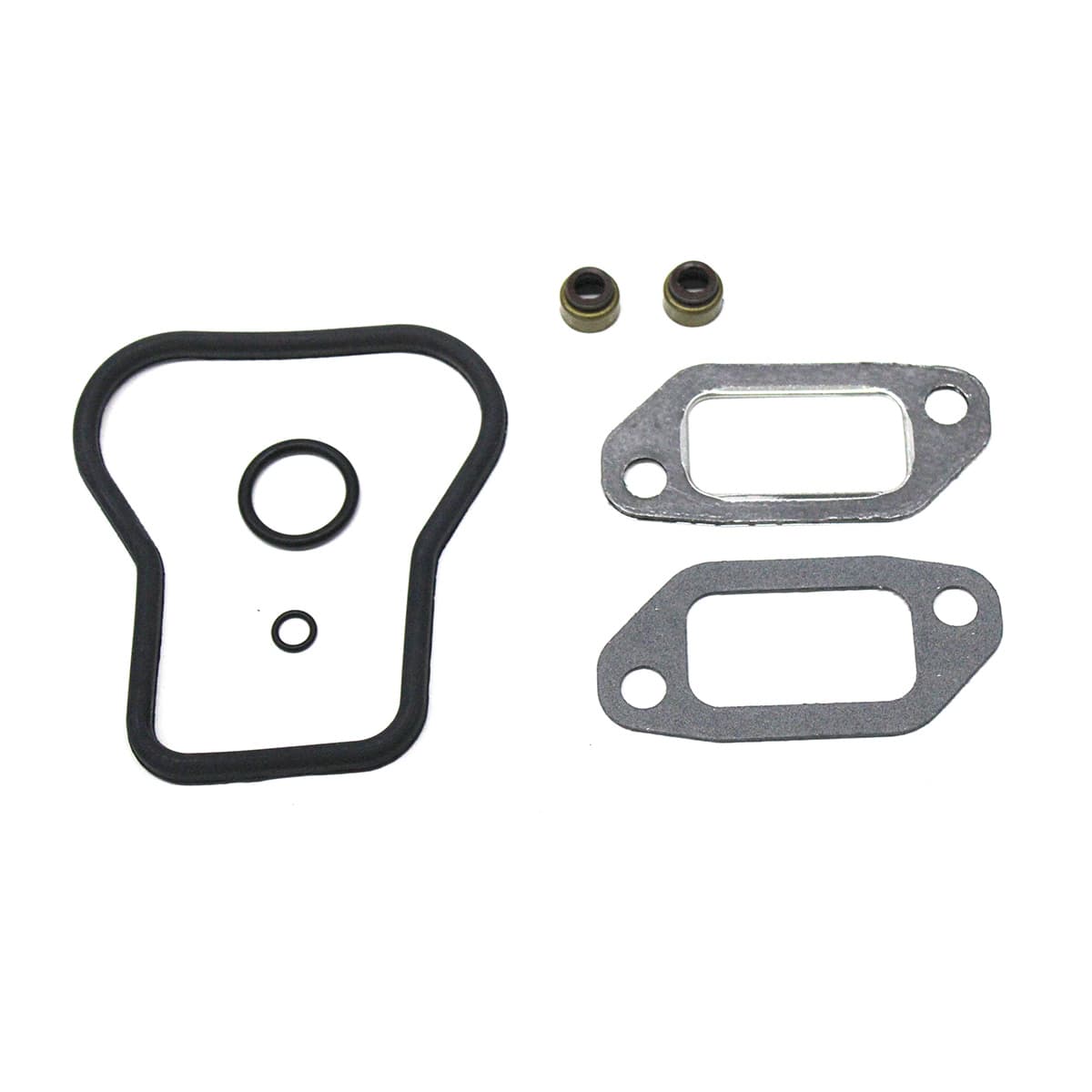 JG JUNTAS SUPERIOR PARCIAL (SEM JUNTA CABECOTE) TAMPA VALVULA/COLETOR ADMISSAO/ESCAPE/RETENTOR HASTE VALVULA AGRALE/FORD/VW MOTOR MWM X10 4CIL/6CIL (PARA 1 CILINDRO) - 961080130166