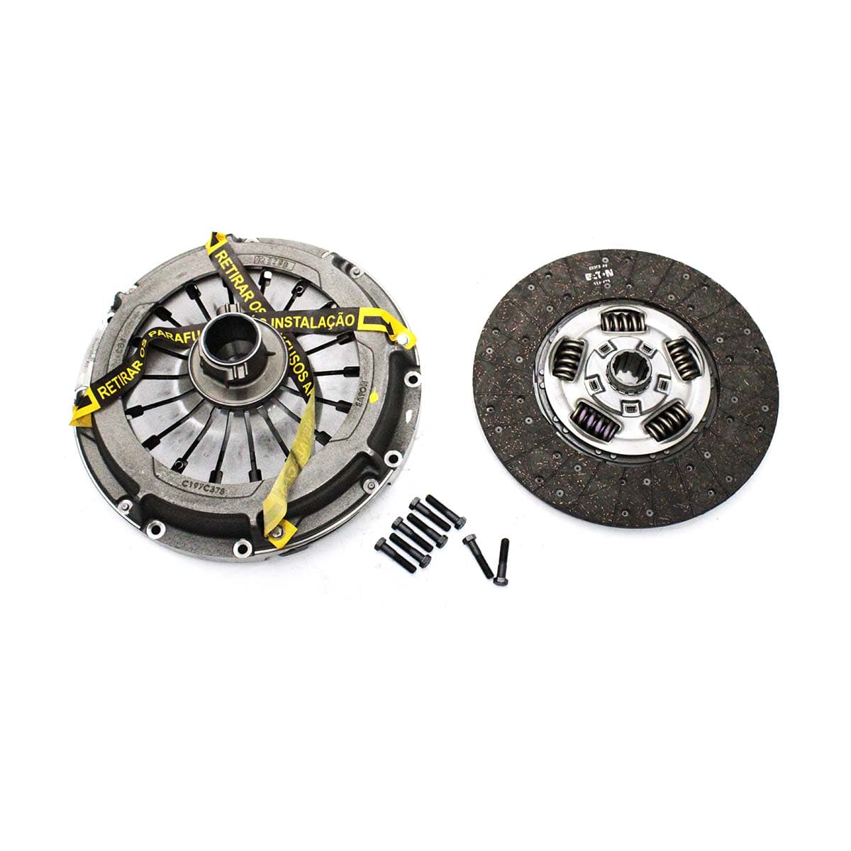 KIT EMBREAGEM 395MM 10E FORD CARGO 2012.. (SISTEMA TUBO GUIA) CAMBIO EATON FS6306/ES11209 (REVESTIMENTO STD) - 1047121