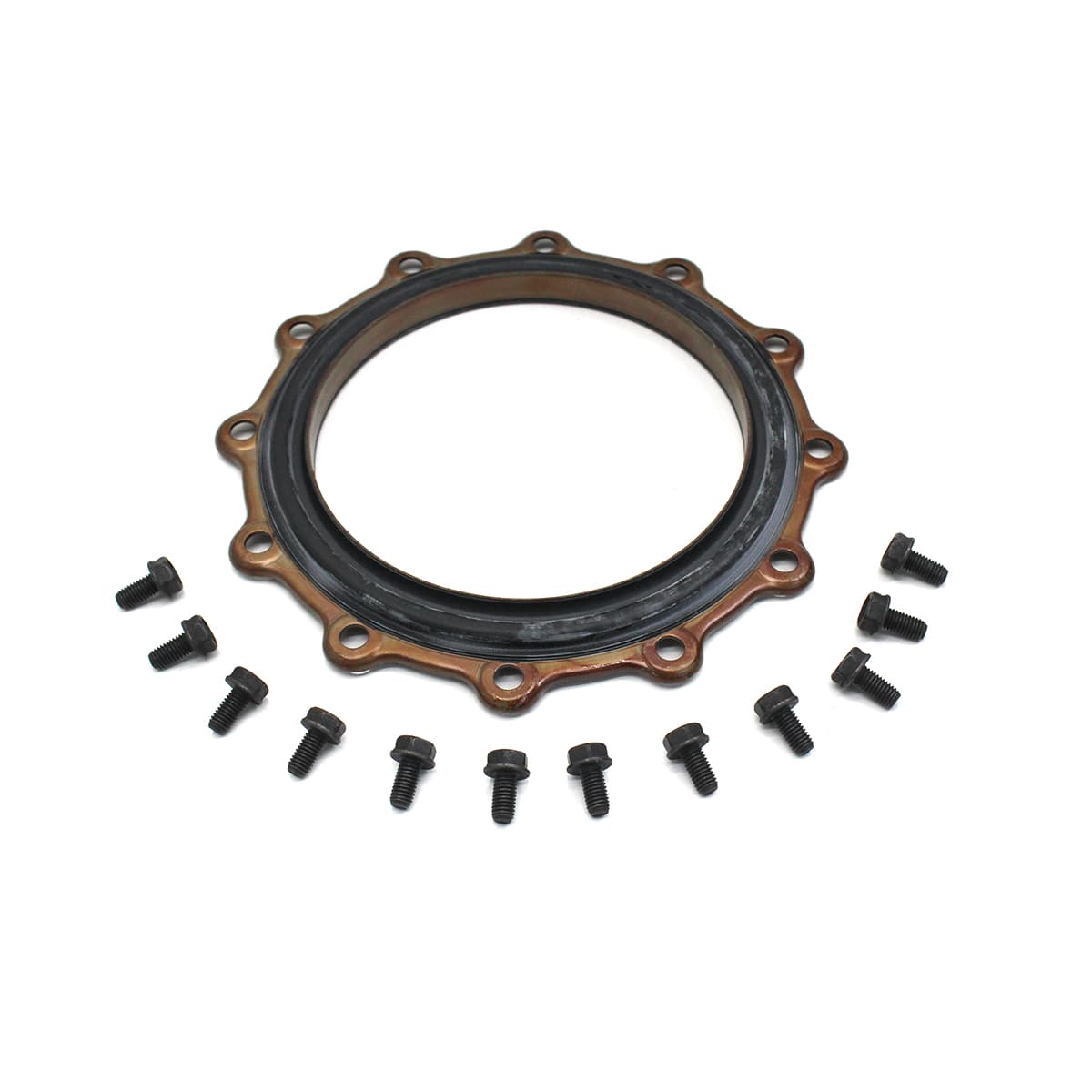 TAMPA/FLANGE COM RETENTOR 4923644 TOMADA FORCA TRASEIRA FORD/VW MOTOR CUMMINS SERIE C/ISC - 5306458