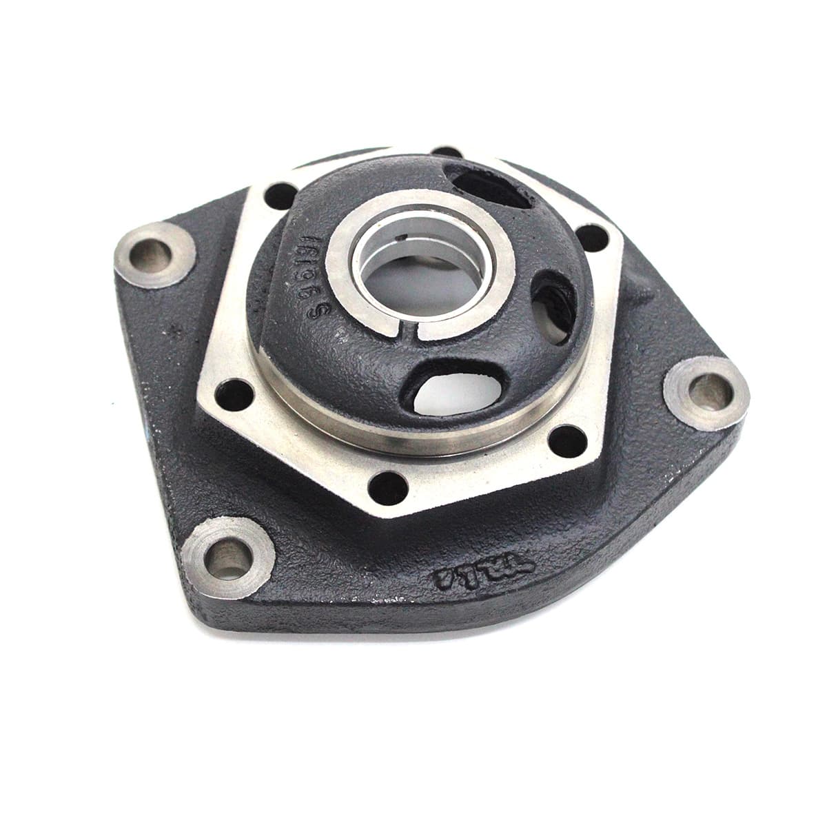 FLANGE FRONTAL COMPRRESOR AR LK38 AGRALE/FORD/VW (FLANGE DESCENTRALIZADA COM FURO PARA LUBRIFICACAO) - II1514860