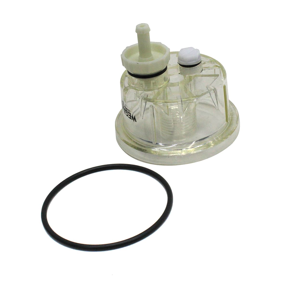 COPO MENOR PARA FILTRO RACOR VW/MB (COM FURO PARA SENSOR - ROSCA INTERNA NO FILTRO) - WCA001