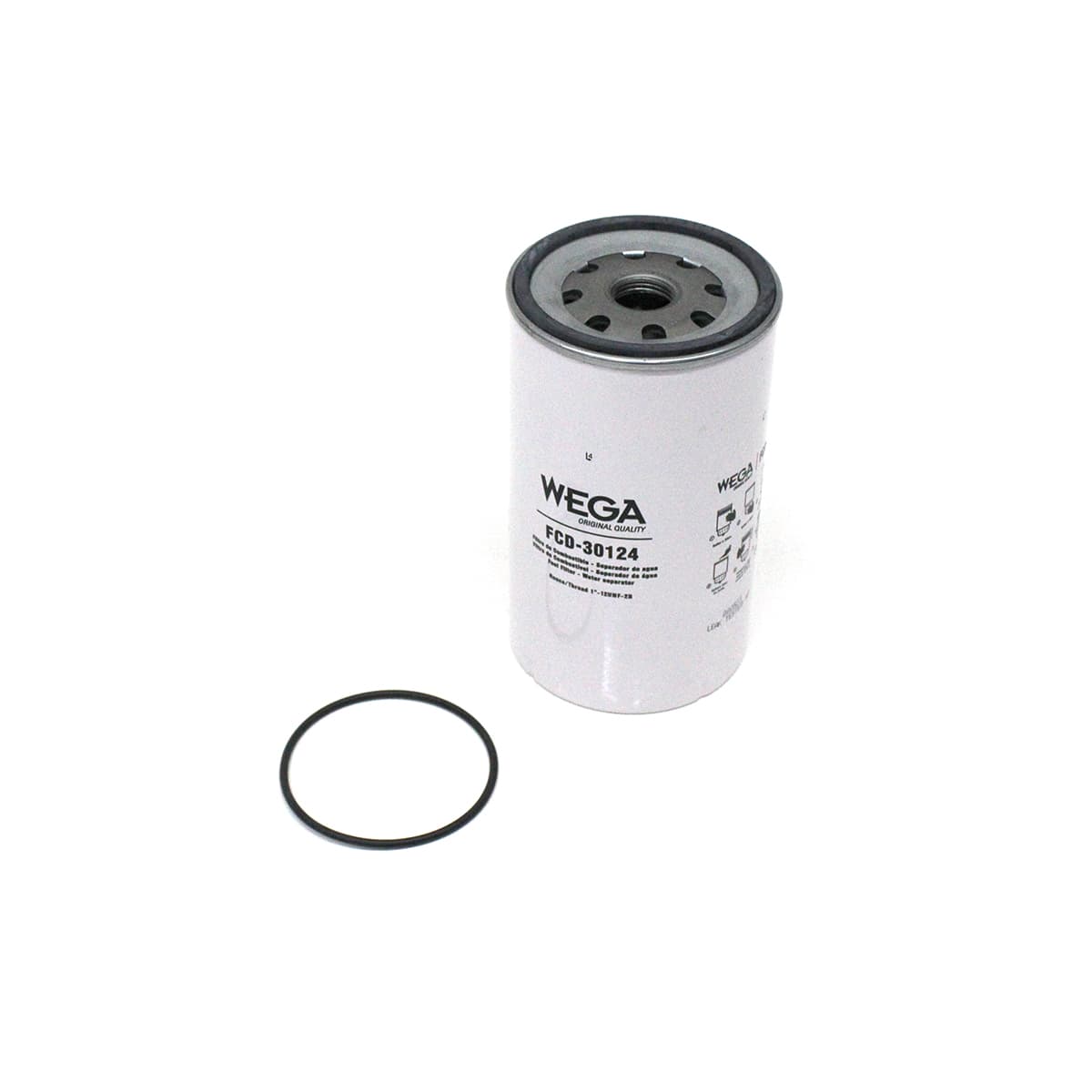 FILTRO DIESEL/RACOR SEPARADOR DAGUA FORD/MB (ROSCA INTERNA PARA COPO BH0X9W303AA E A9584770116) (ROSCA 1-12) - FCD30124