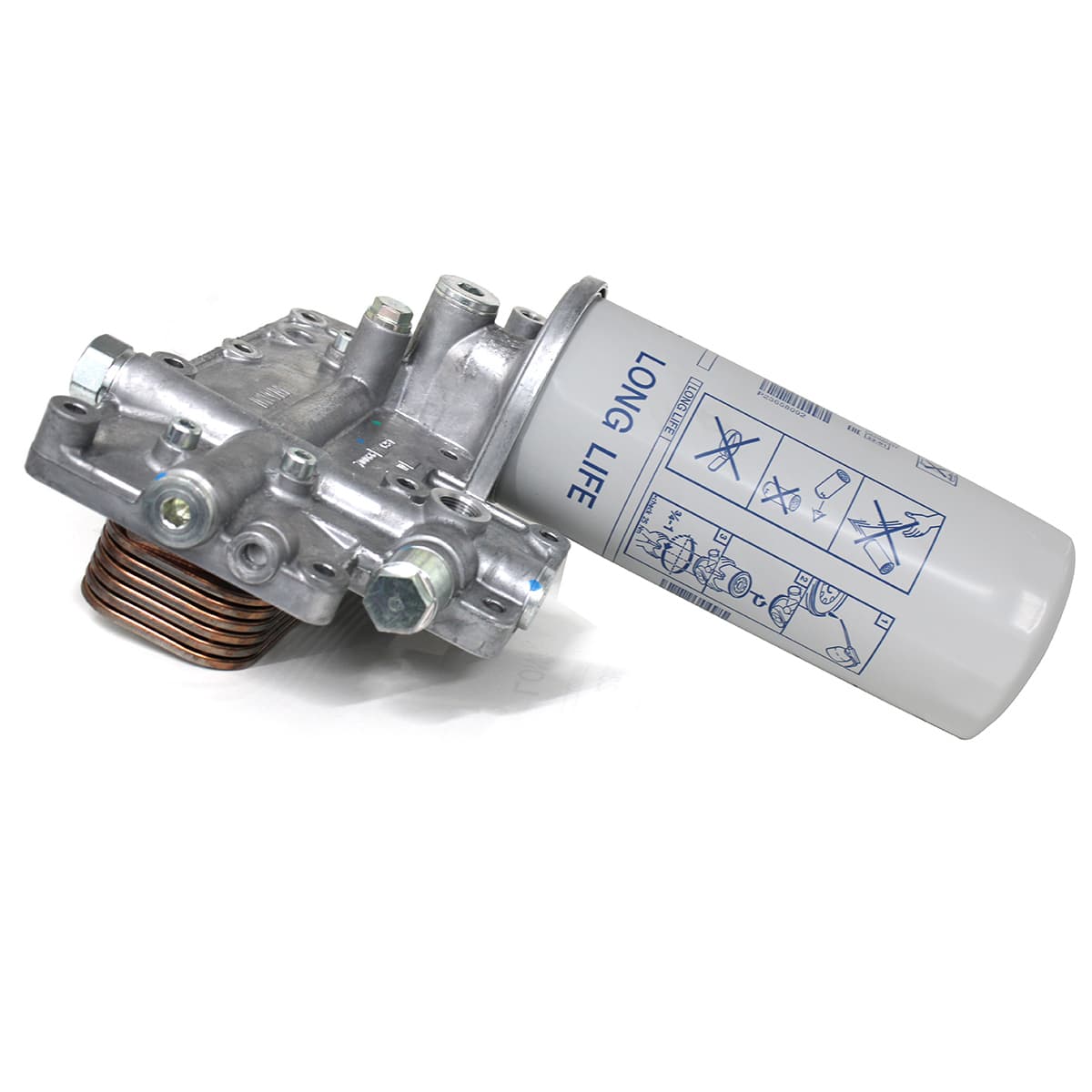 RESFRIADOR/RADIADOR OLEO COM CABECOTE E FILTRO OLEO LUBRIFICANTE MOTOR MWM MAXXFORCE 7.2H - 7006656C91E