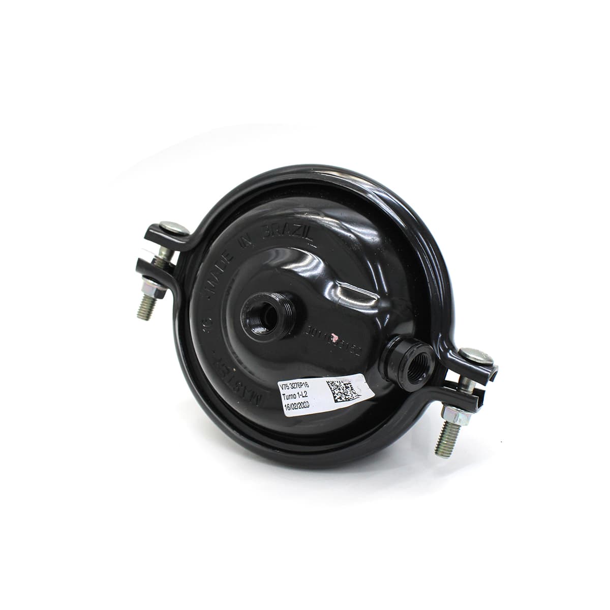 CAMARA/CUICA FREIO DIANTEIRO LE TIPO 16 (6POL) FORD/VW 8T/9T (COM FORQUILHA RETA PARA CATRACA MANUAL) (FIXACAO 7/16 76MM) (HASTE M16X1,5 72MM) - CS130