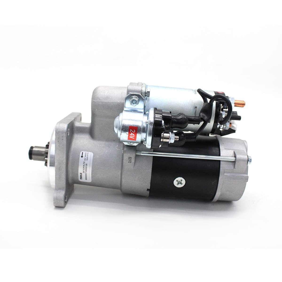MOTOR PARTIDA 24V 4KW 29MT VW/AGRALE VOLARE VOLVO VM210/VM260/VM310 MOTOR MWM X12 4CIL/6CIL E MOTOR MWM X10 4CIL/6CIL (PINHAO/BENDIX 10 DENTES) (TRABALHA SEM MANCAL/FOCINHO) - MS837