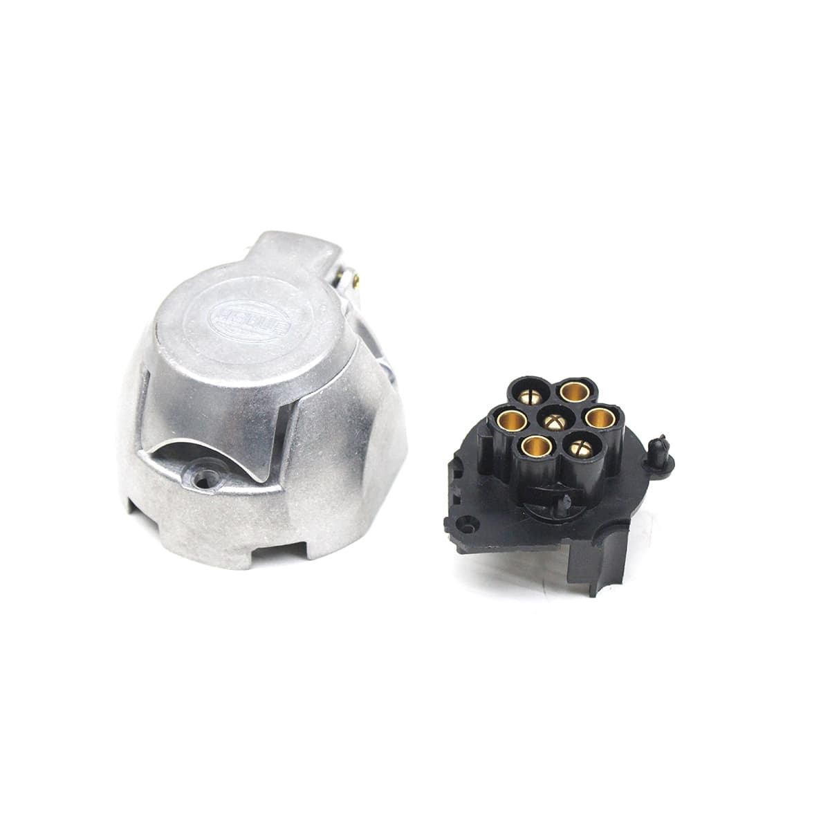 TOMADA FEMEA ENGATE CARRETA 12V 16A 7 VIAS/POLOS USO UNIVERAL (VENDER JUNTO PLUG HL8JA001918002) - HL8JB001941002