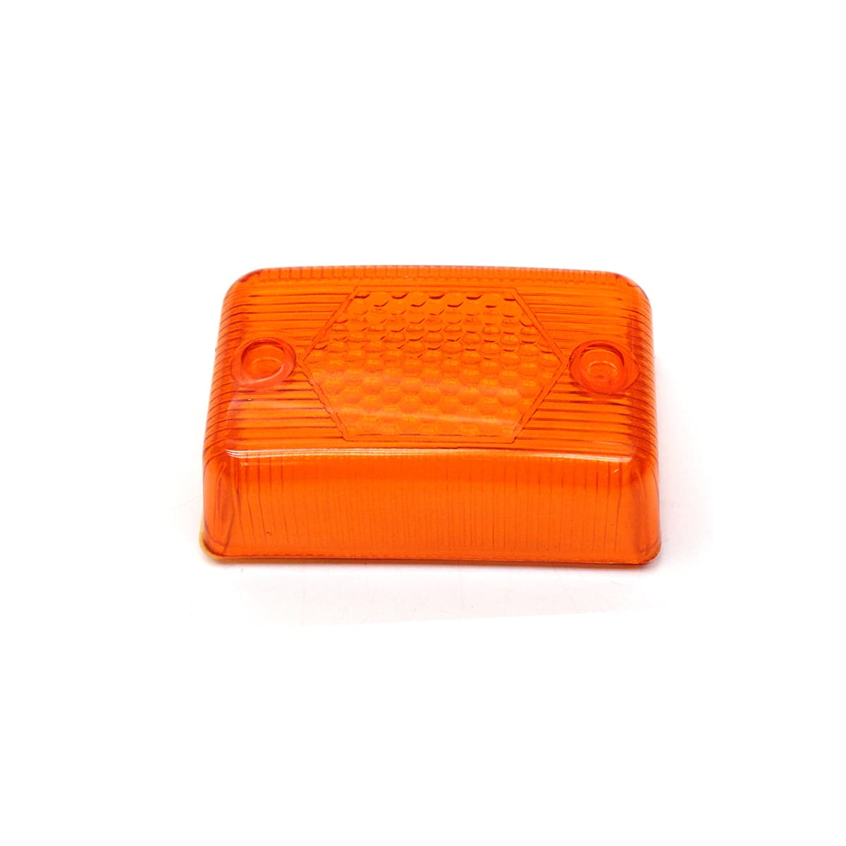 LENTE LANTERNA LATERAL BAU/CARRETA (AMBAR/AMARELA) (LANTERNA PL06002901) (CANTO ARREDONDADO) - GL0134