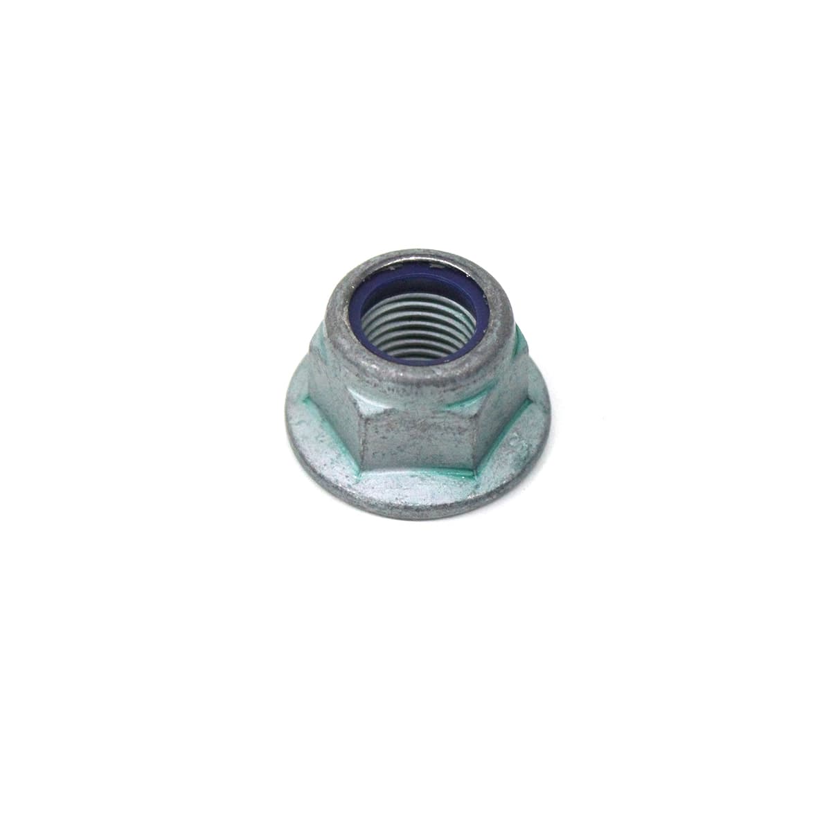 PORCA (14MM) M14X1,5 (AUTO-TRAVANTE COM NYLON) FIXACAO AMORTECEDOR TRASEIRO VW NOVO DELIVERY (FLANGEADA/ARRUELA) - N10401801.115