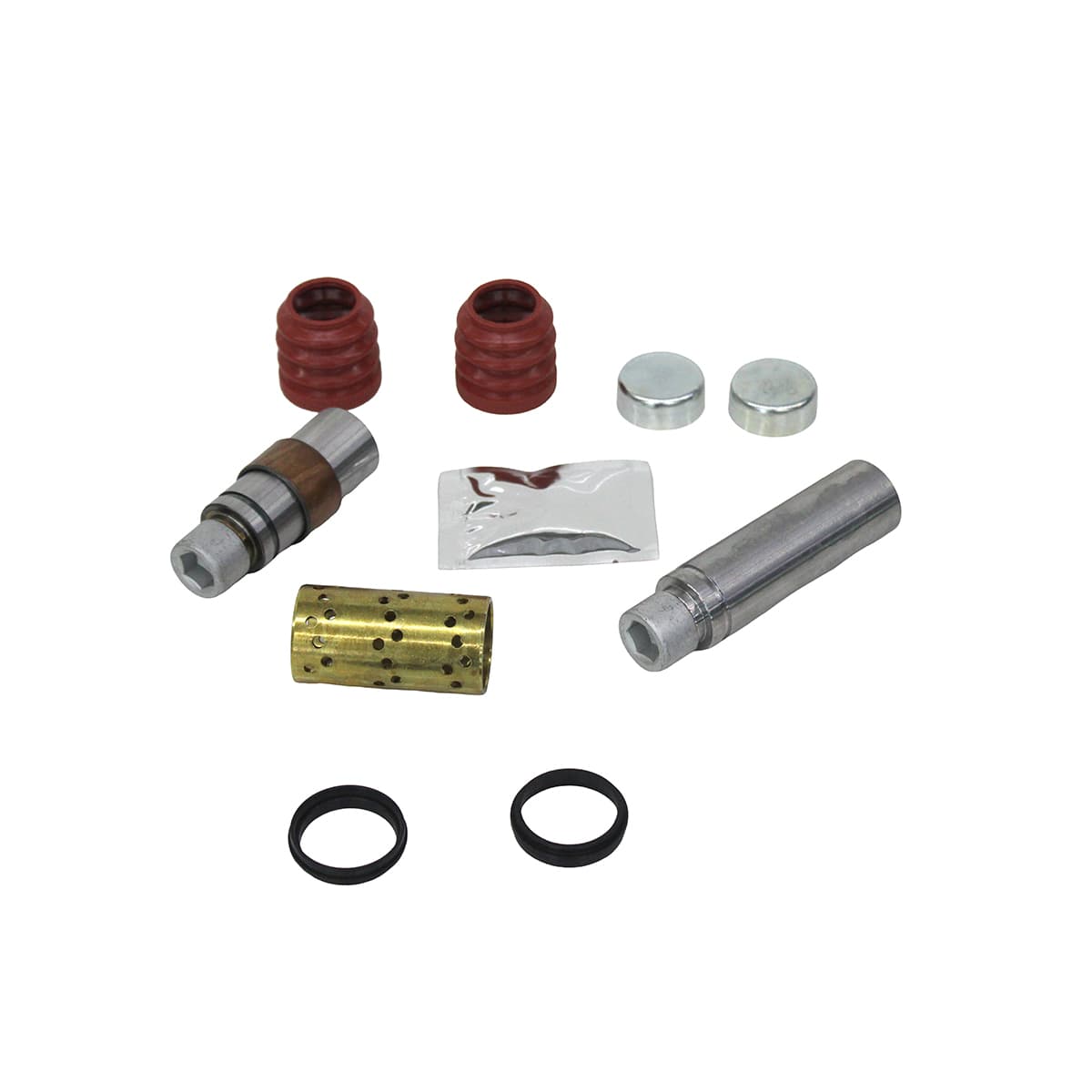 JG REPARO DESLIZANTE COM PARAFUSO/TUCHO/VEDACAO PINCA FREIO DIANTEIRA/TRASEIRA MB ACCELO (PARA 1 PINCA) - QA4117