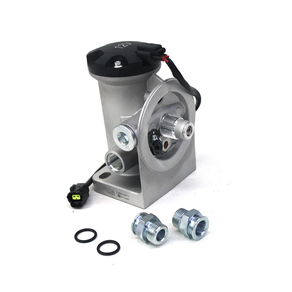 CABECOTE COM BOMBA ELETRICA 12V FILTRO DIESEL/RACOR SEPARADOR DAGUA VW 15180E/17180E (ROSCA 1-14) (SISTEMA ESFERA) (SEM FILTRO) - CBW0017