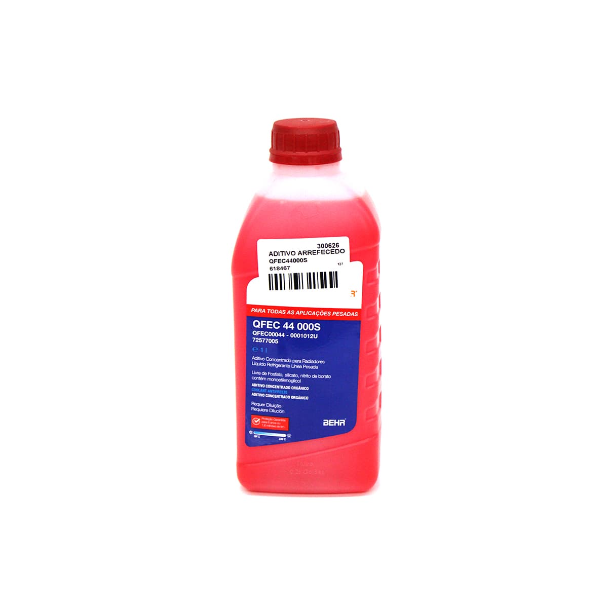 ADITIVO ARREFECEDOR PARA RADIADOR ORGANICO CONCENTRADO (VERMELHO) 1L (FORMA DE UTILIZAR 1:1 | 1 LITRO DE AGUA PARA 1 LITRO DE ADITIVO) - QFEC44000S