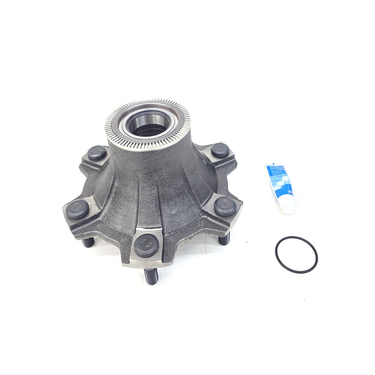 CONJUNTO CUBO 6F RODA DIANTEIRA COM ROLAMENTO/ANEL ABS/PARAFUSOS/LUVA FIXACAO VW NOVO DELIVERY 9170/11180/13180 - SUK701CPL