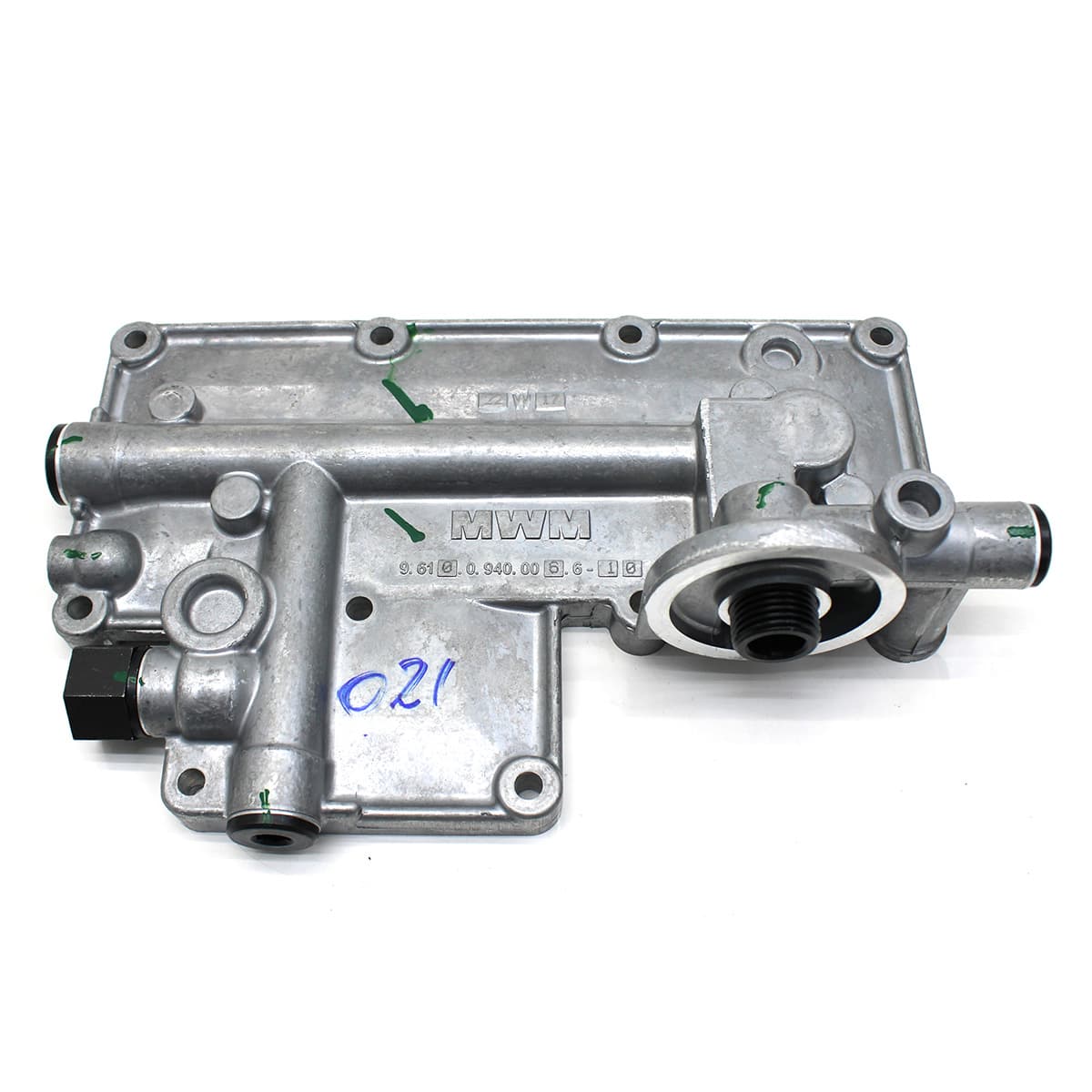 CABECOTE FILTRO OLEO LUBRIFICANTE VW/FORD/AGRALE MOTOR MWM X10 4CIL/6CIL (SEM RADIADOR/RESFRIADOR) - 961009400066E