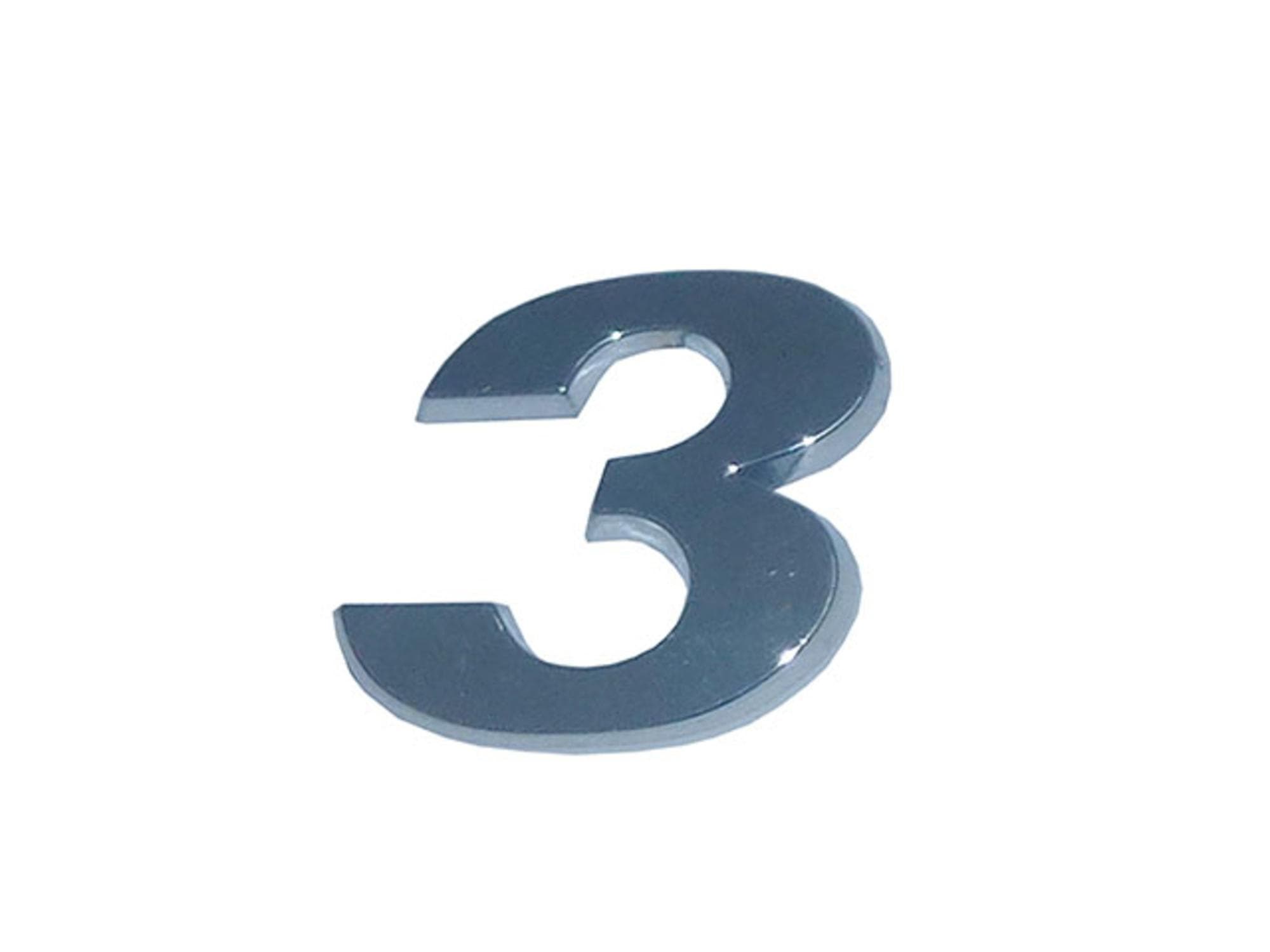 EMBLEMA NUMERO 3 VW CONSTELLATION APOS 2011 CROMADO - 511770