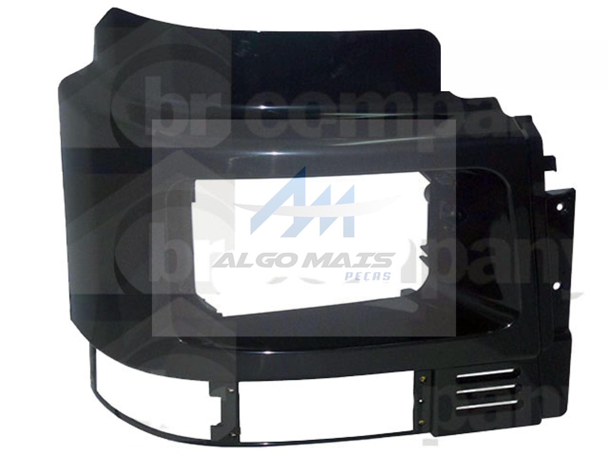 BOJO MOLDURA FAROL DIREITO VOLVO FH NH 1994 A 2003 PRETO - 20398386