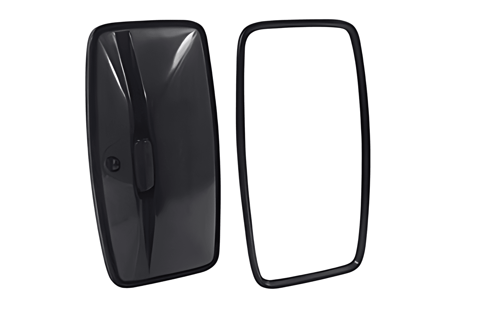 ESPELHO RETROVISOR GRANDE PRETO 370 X 200 CONVEXO - T11857515A