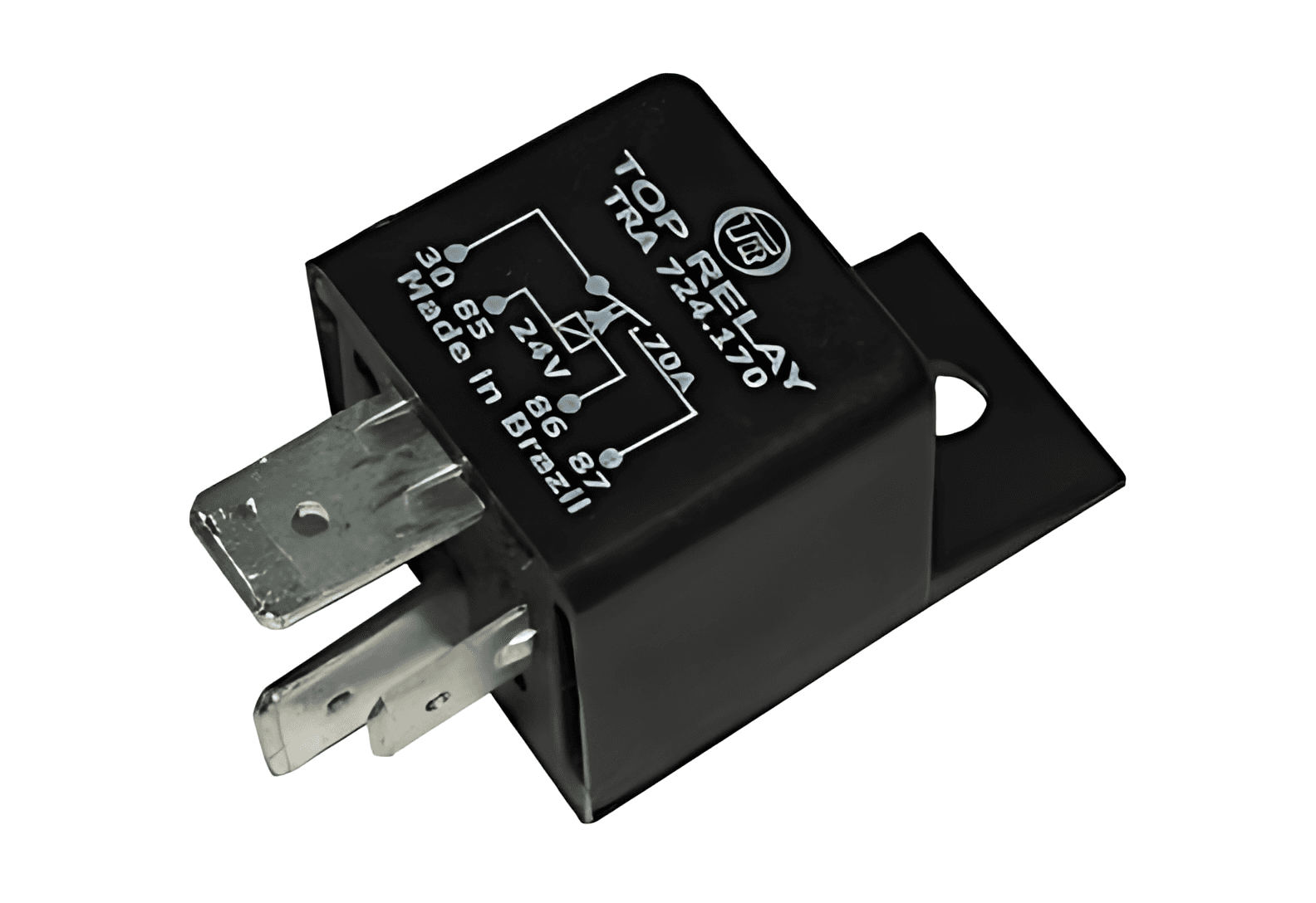 RELE AUXILIAR C/ SUPORTE 70A 24V - 3645427319