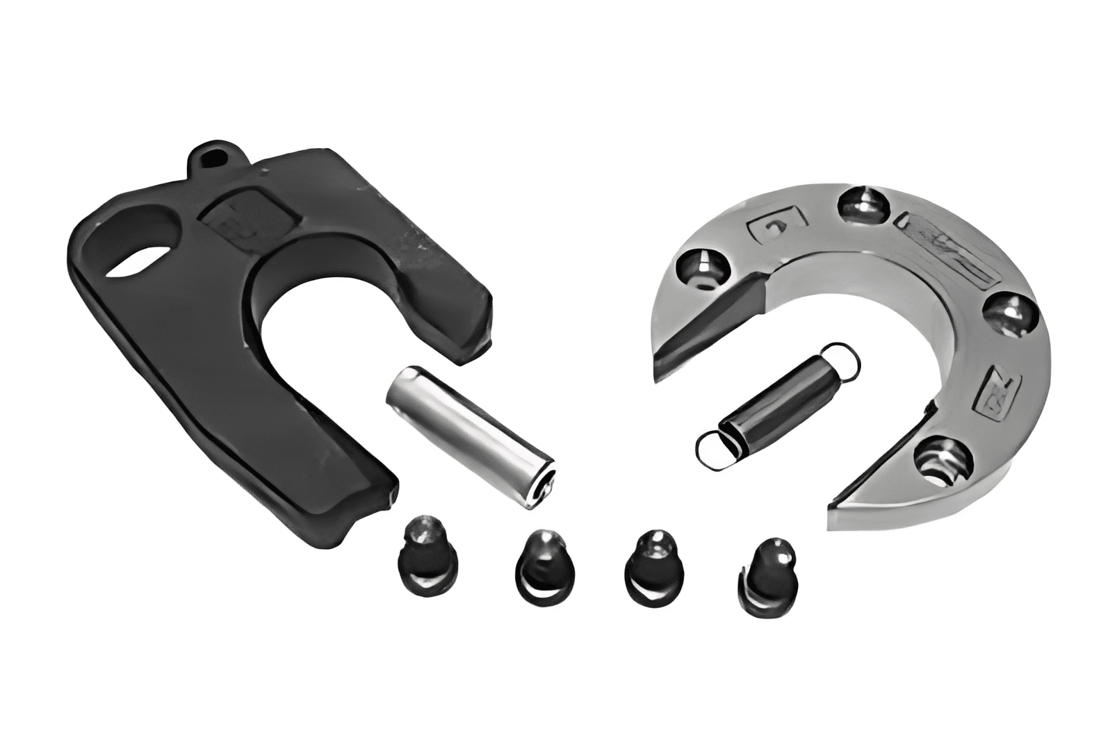 KIT QUINTA RODA JOST 2" 4 FUROS S/ PARAFUSOS - VC3267