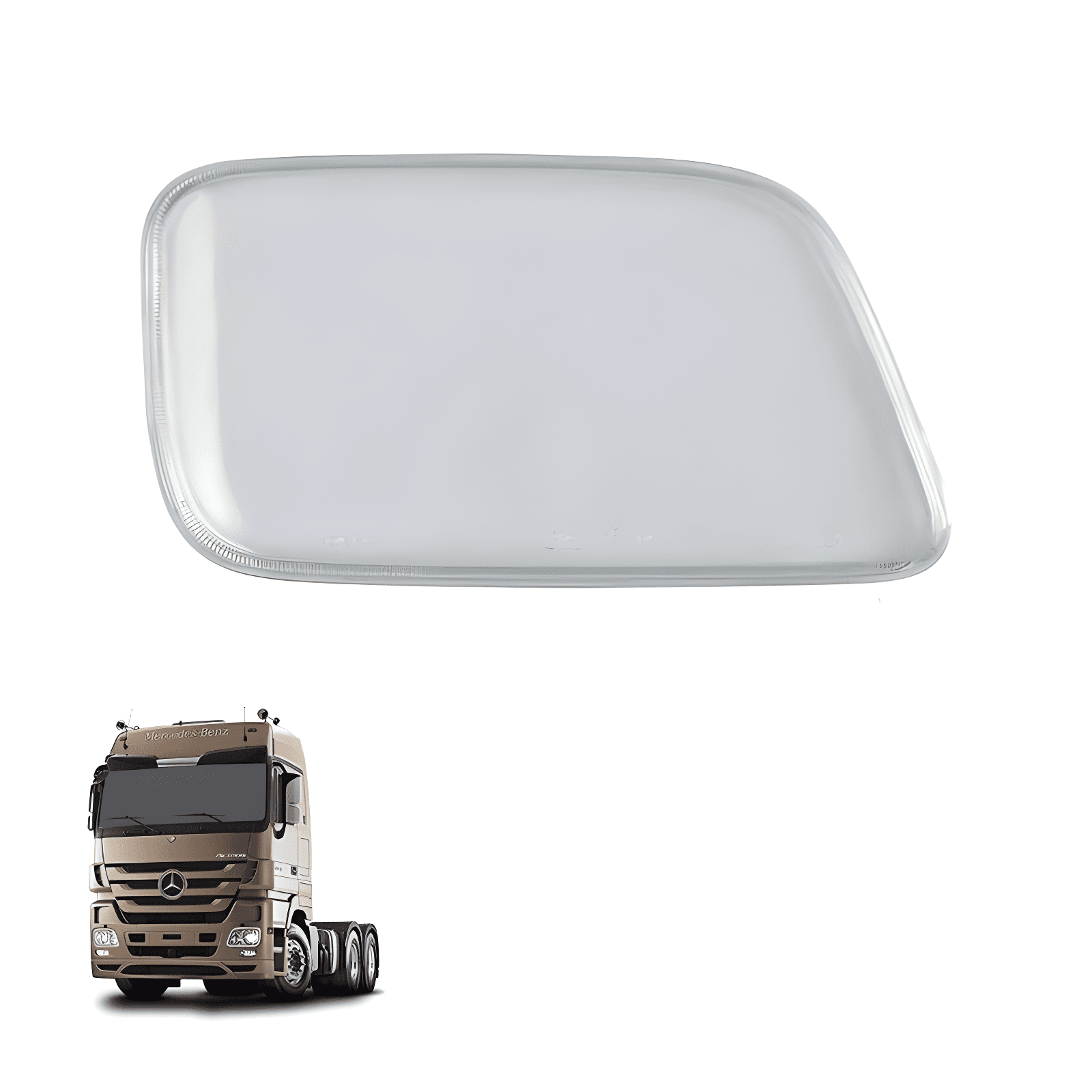 LENTE FAROL LISA L.D C/BORRACHA E CLIP - 8264610