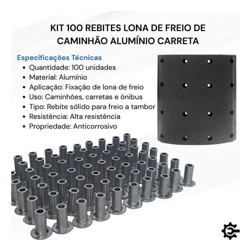 REBITE FREIO 10X10 - PACOTE COM 100 UNIDADE - 2RP609273