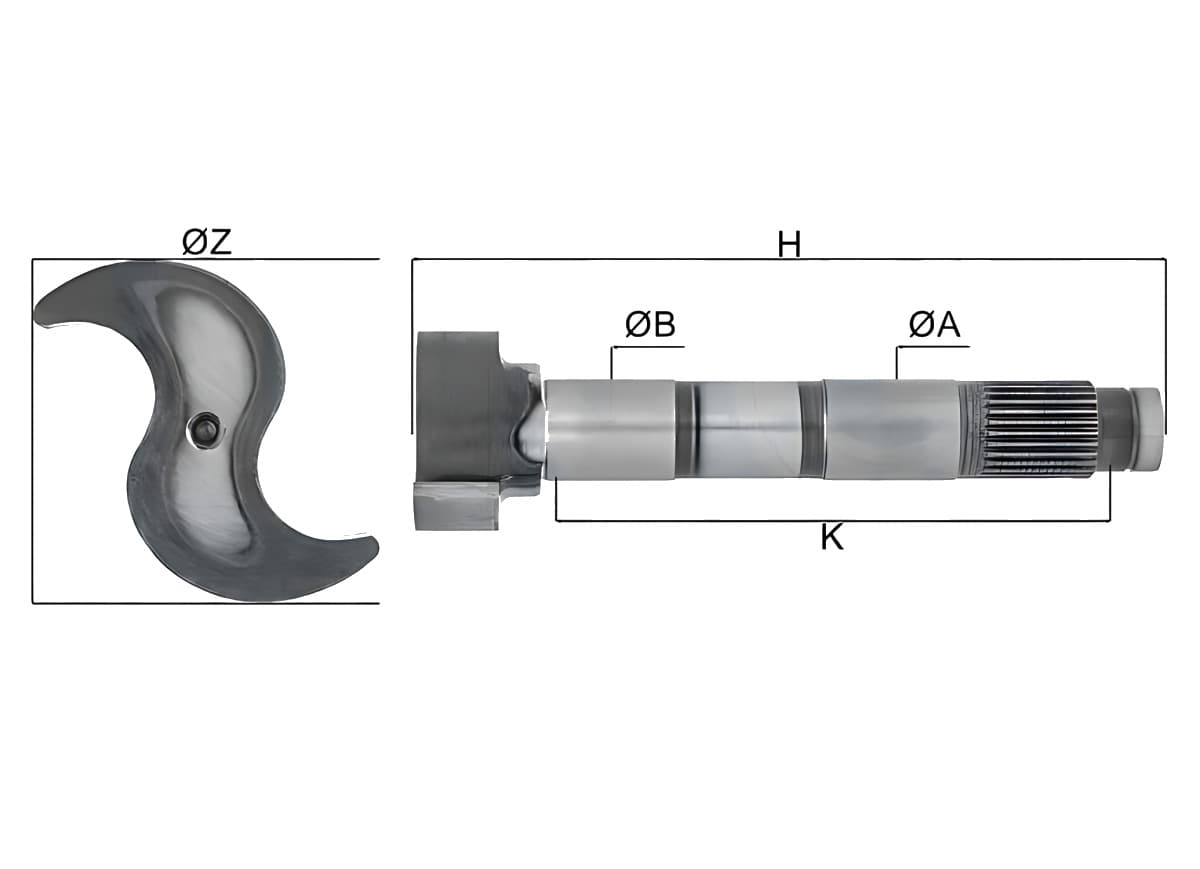 EIXO EXPANSORES 'Z' FREIO AR - TEG 607 048