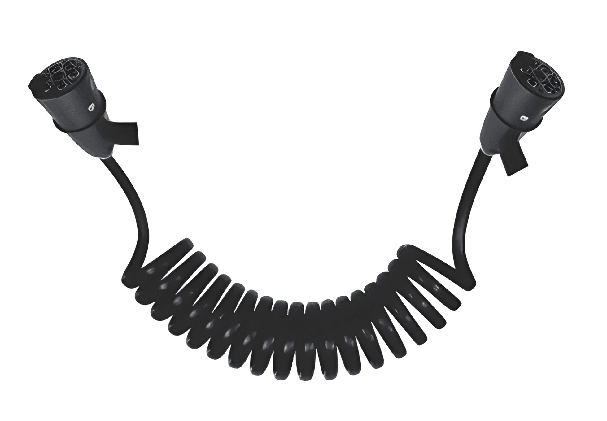 CHICOTE ELETR.ESPIRAL 6,5M 7P 2 TOMADAS MACHO 24V - 1399745