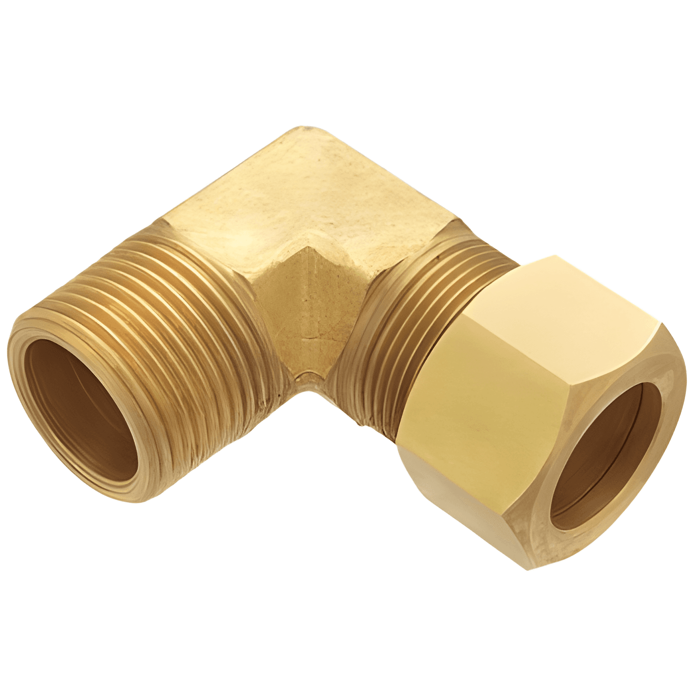 COTOVELO MACHO 1/2 NPT X 1/2 TUBO PORCA E ANILHA - CC0106-19M