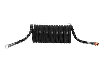 MANGUEIRA ESPIRAL 6,5M PRETA COM TRAMA COM TERMINAIS - 1420945