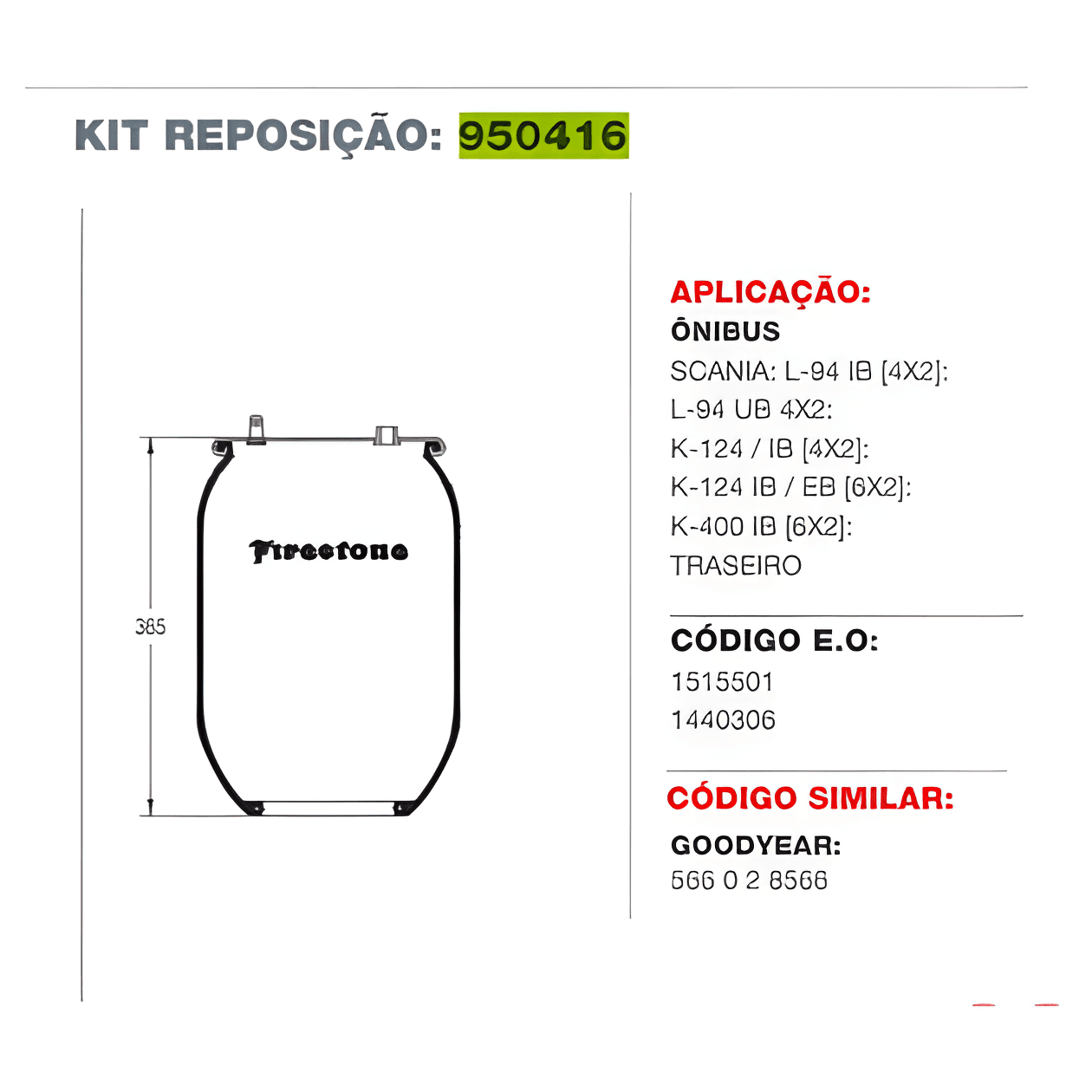 KIT PNEUMATICO 1T15LR-4 - 10025449