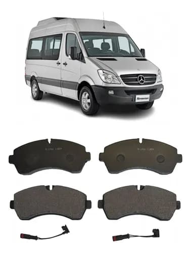 PASTILHA FREIO DIANT. MBB SPRINTER 515 CDI 12/... S/ SENSOR SISTEMA BREMBO - 100000079884