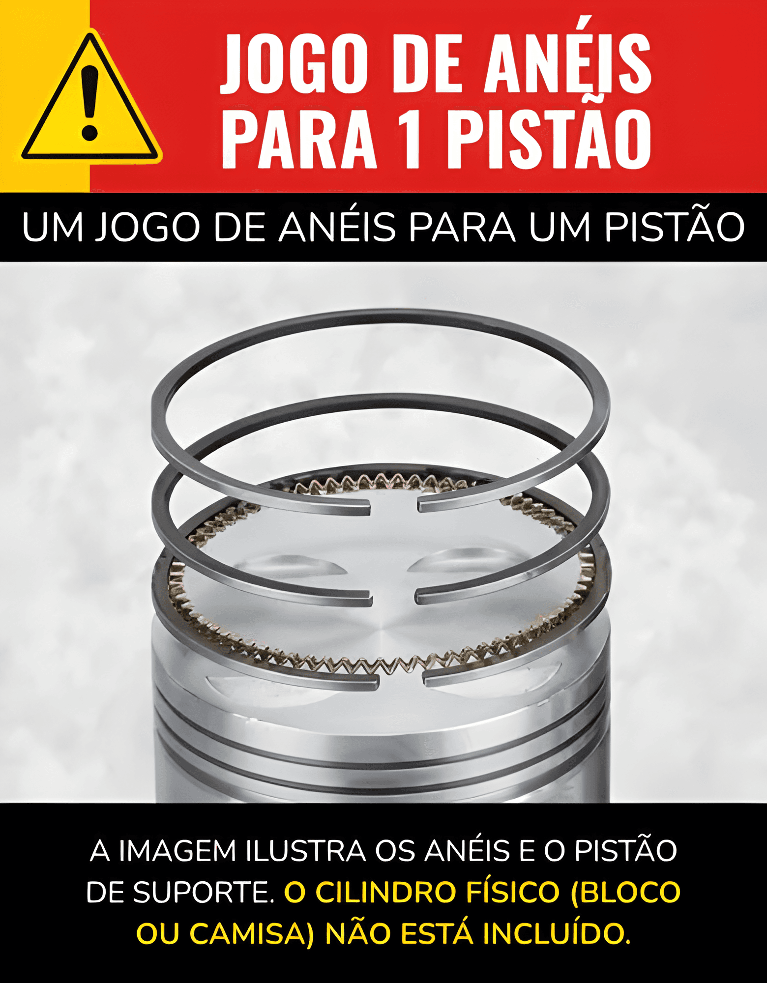 JOGO ANEIS STD SCANIA D11 DS11 DS14 CONJUNTOOMADO - 800024613e011
