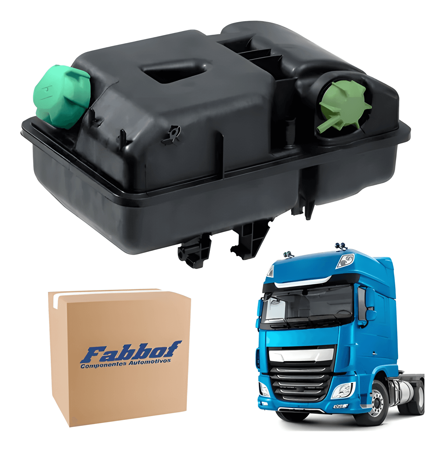 TANQUE EXPANSAO RADIADOR 7,5L C/TAMPAS S DAF 2020/2026 - 1960437.