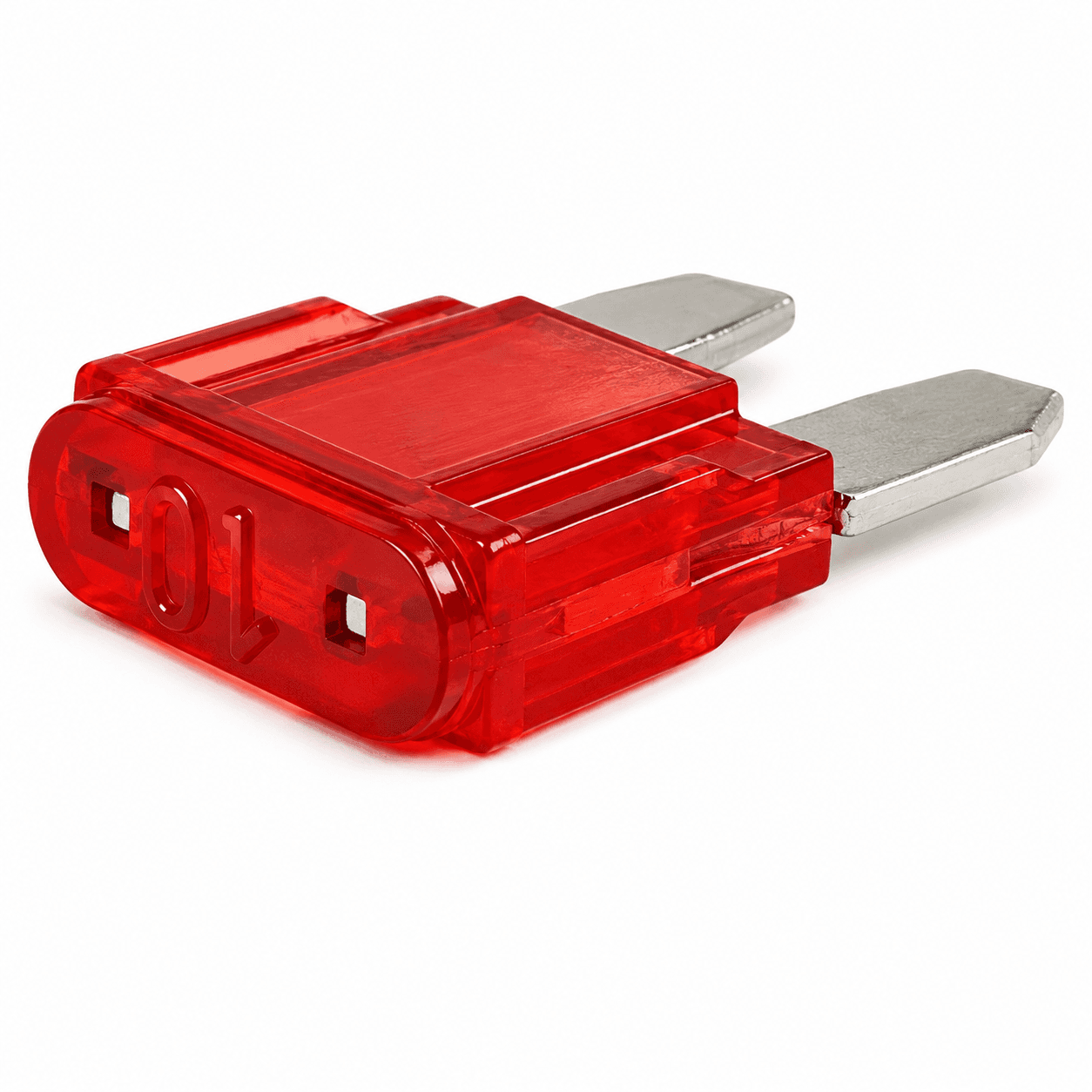 FUSIVEL LAMINA ENGATE 10 AMP.VERMELHO - 527890