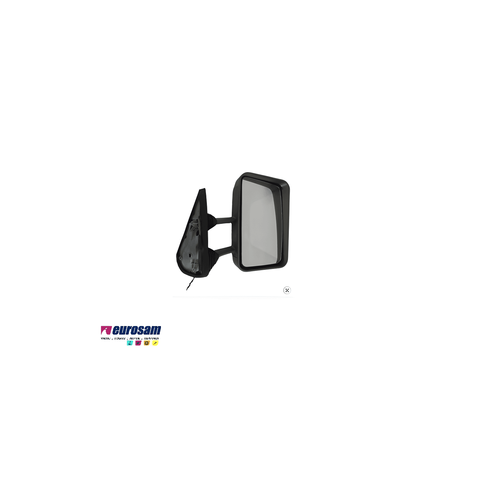 CONJUNTO ESPELHO RETROVISOR BRACO CURTO MANUAL LD - 4854755