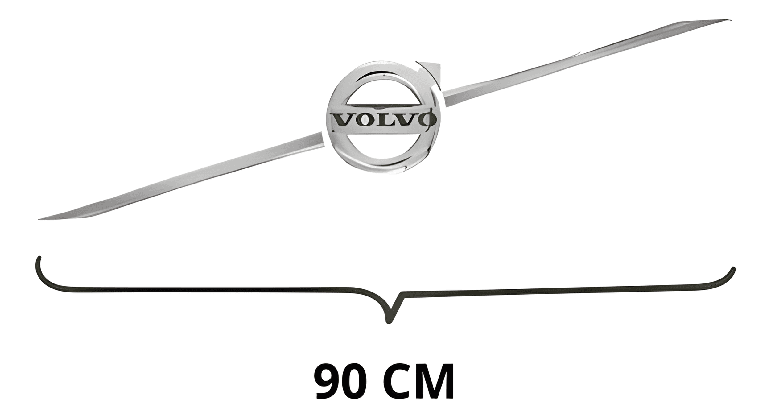 EMBLEMA TRANSVERSAL GRADE CROMADO - 22855670
